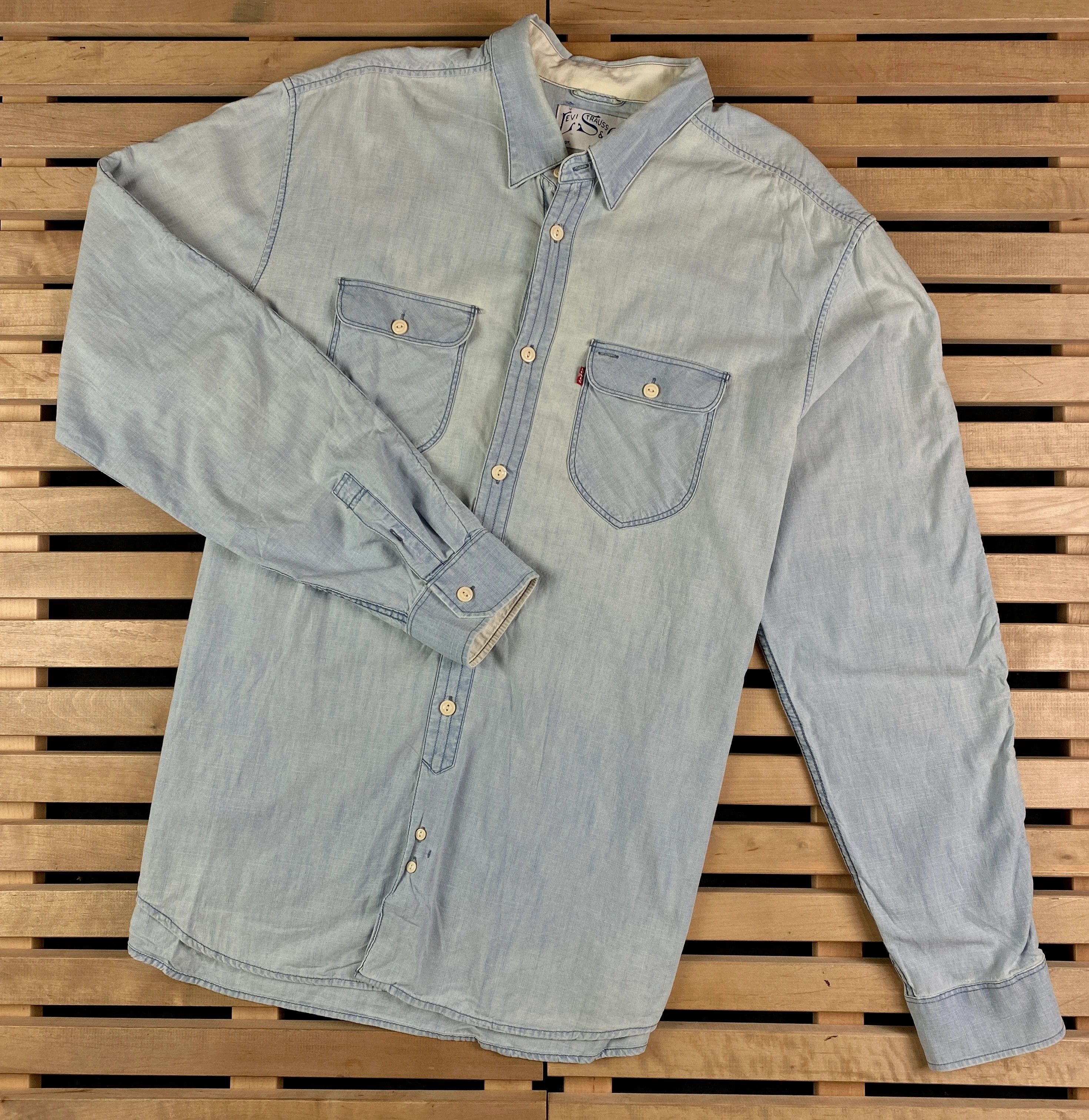 Levi's × Levi's Vintage Clothing × Vintage Mens Shirt Long Sleeve Levis Vintage Size XL Size US XL / EU 56 / 4 - 1 Thumbnail