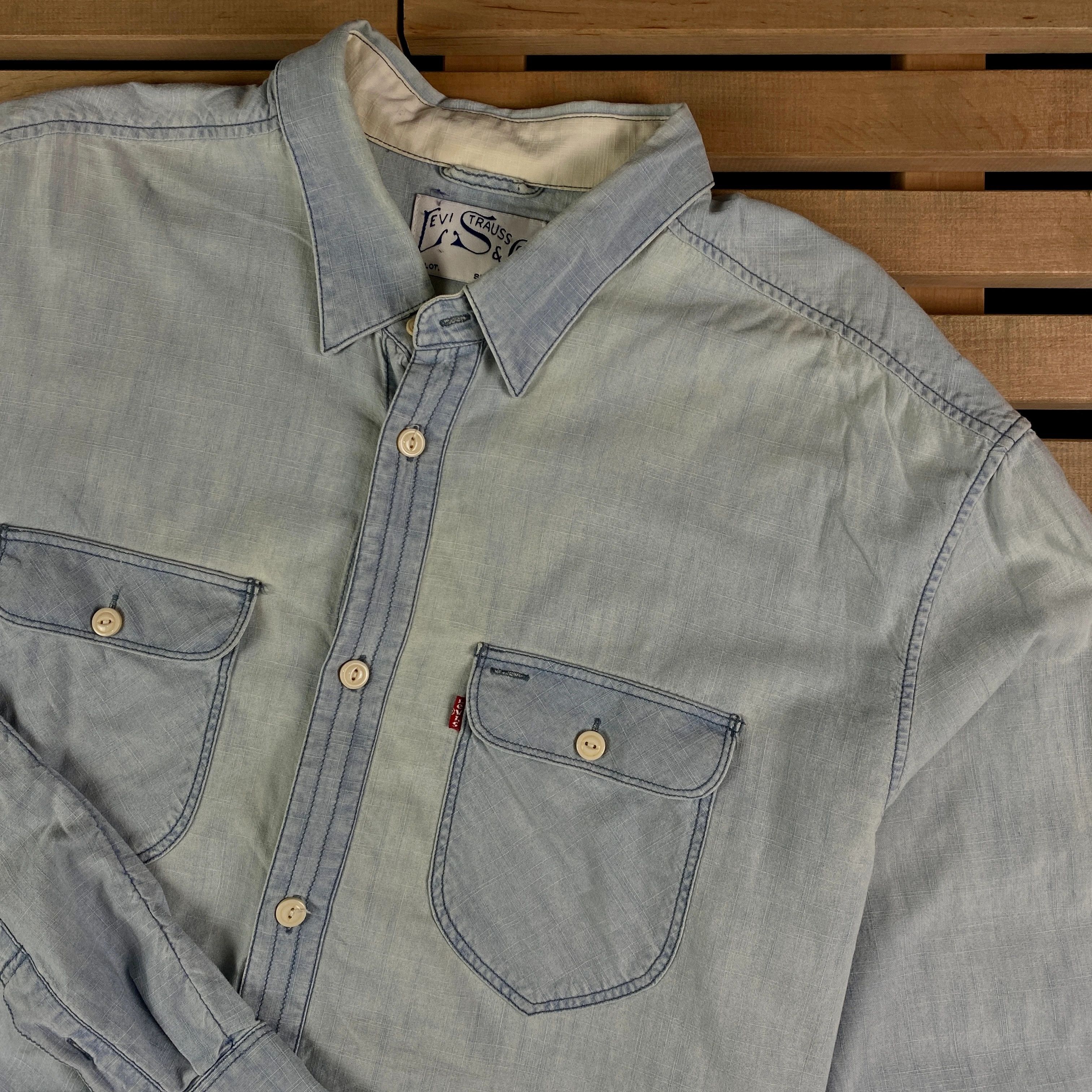 Levi's × Levi's Vintage Clothing × Vintage Mens Shirt Long Sleeve Levis Vintage Size XL Size US XL / EU 56 / 4 - 2 Thumbnail
