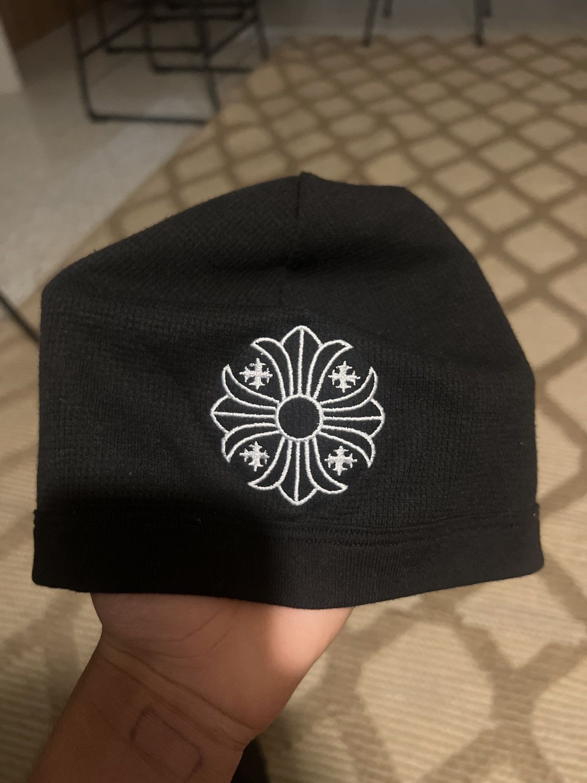Chrome Hearts STEAL!!! Chrome hearts skull cap thermal beanie Grailed