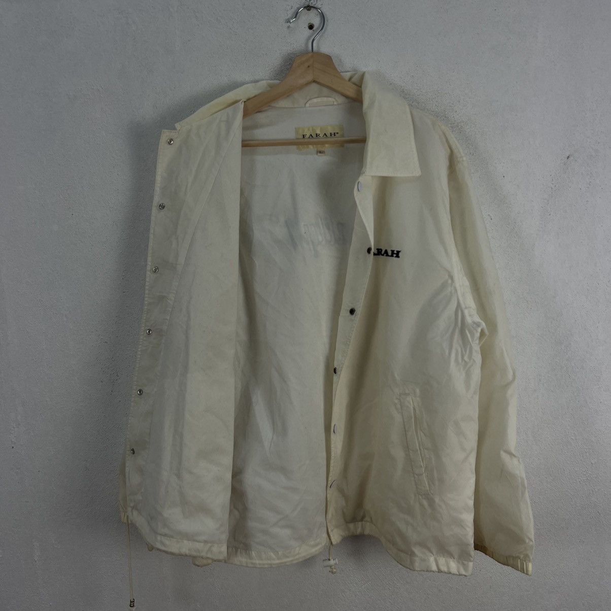 Farah VINTAGE FARAH SINCE 1920 USA BUTTON JACKET BIG LOGO Size US L / EU 52-54 / 3 - 8 Thumbnail
