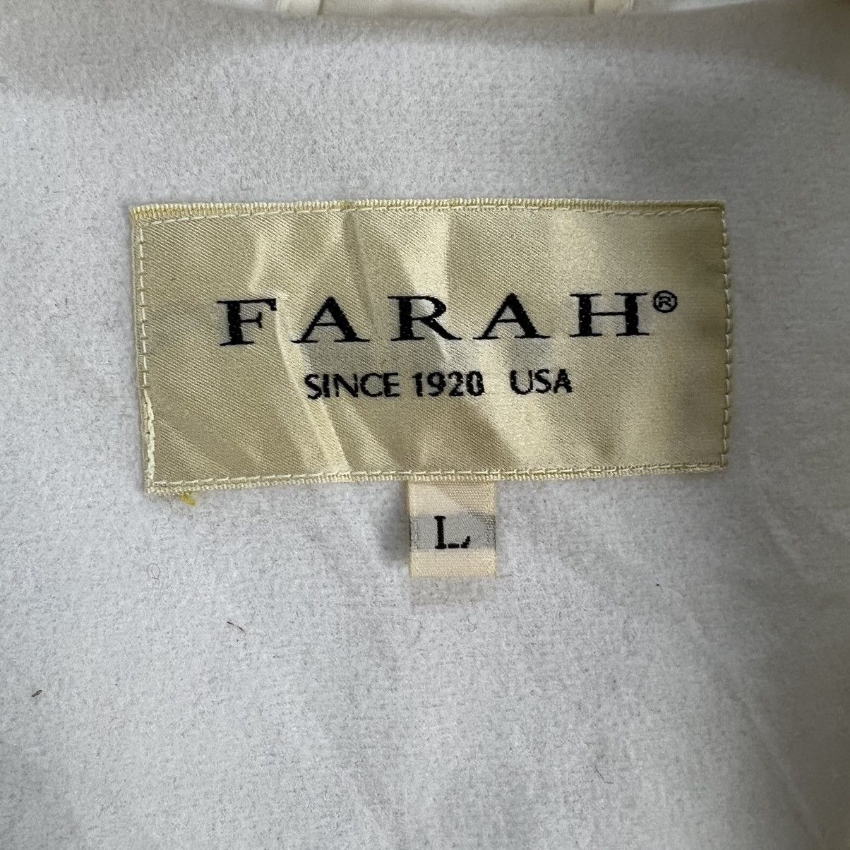 Farah VINTAGE FARAH SINCE 1920 USA BUTTON JACKET BIG LOGO Size US L / EU 52-54 / 3 - 9 Thumbnail