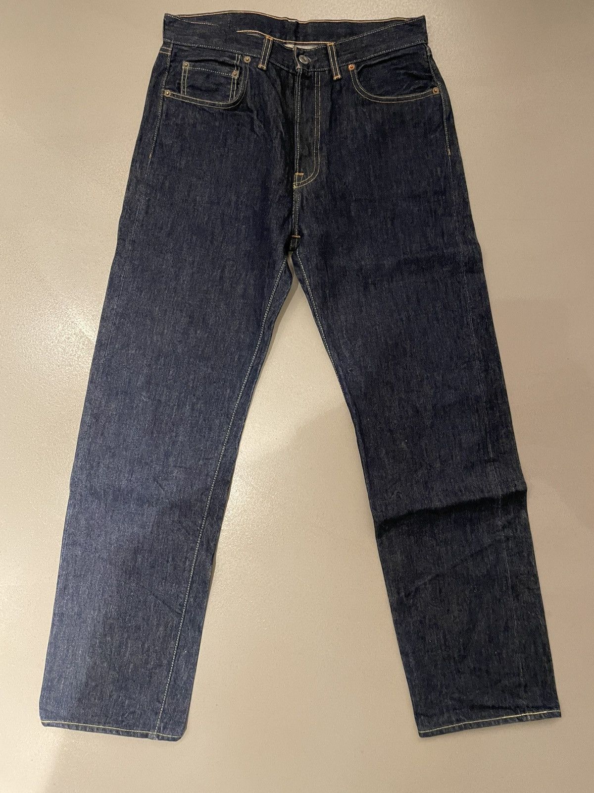 Levis vintage clothing Lvc 1966 raw denim 33 x 34 made in us
