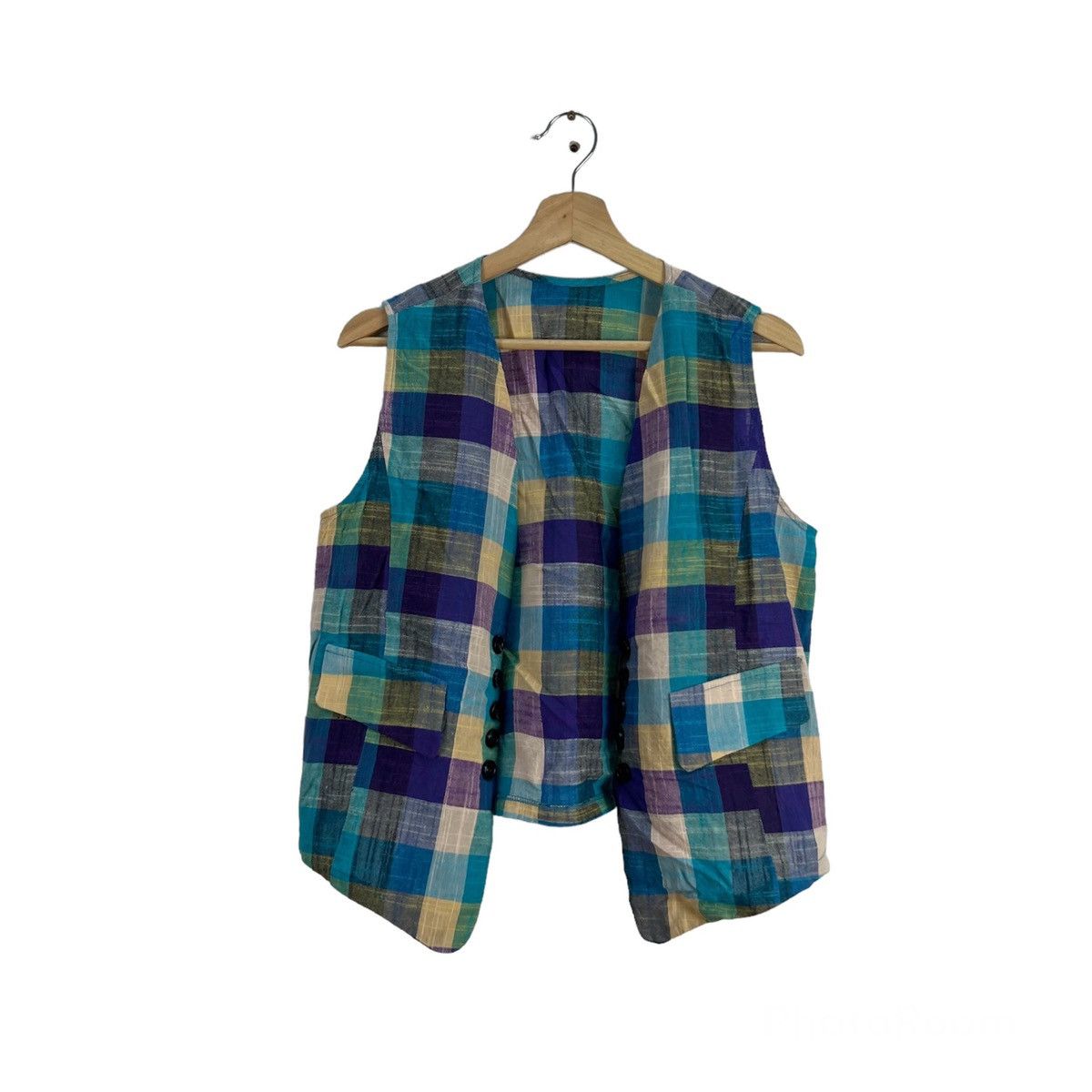 Japanese Brand VINTAGE VEST RARE TARTAN DESIGN FASHION MESSAGE Size US M / EU 48-50 / 2 - 1 Thumbnail