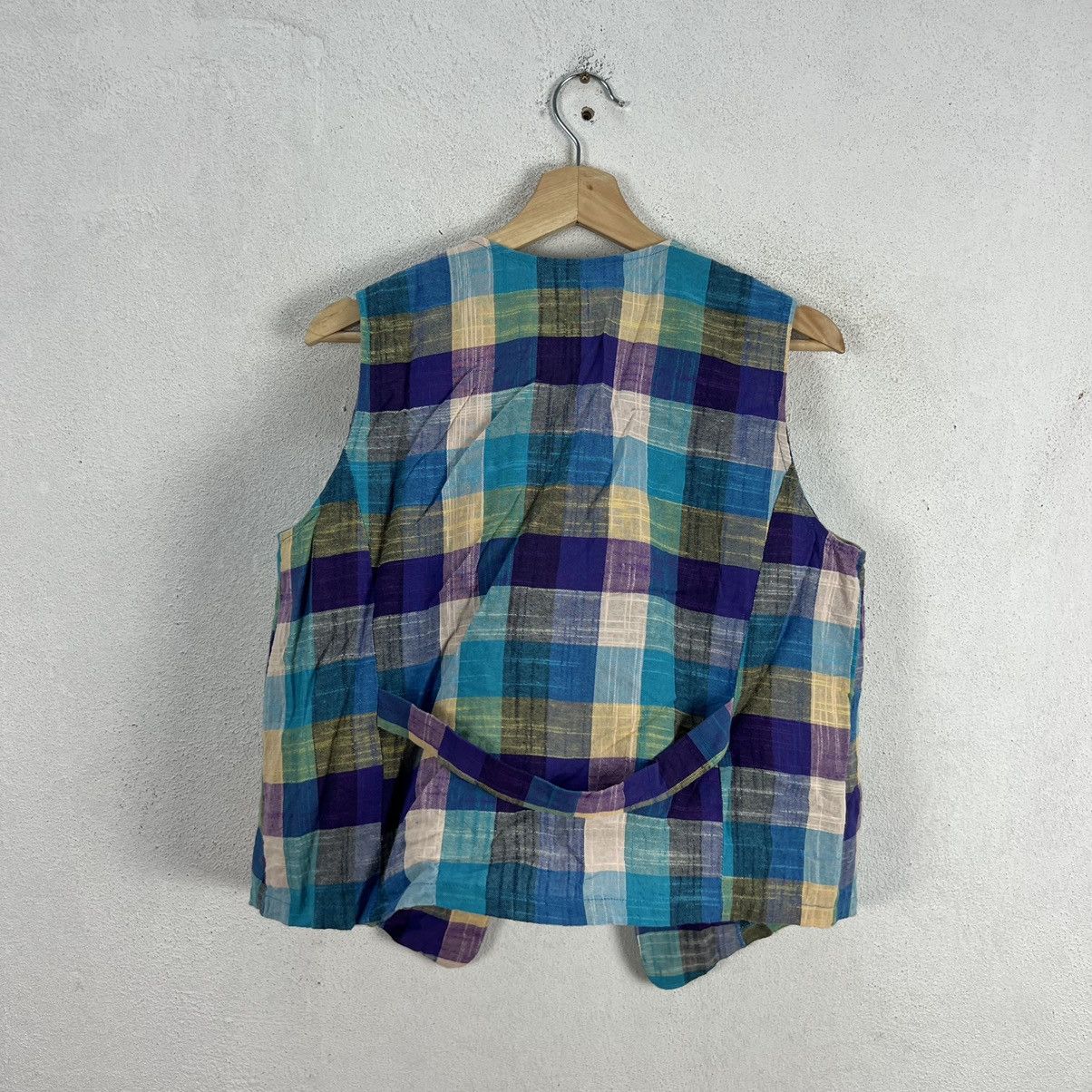 Japanese Brand VINTAGE VEST RARE TARTAN DESIGN FASHION MESSAGE Size US M / EU 48-50 / 2 - 5 Thumbnail