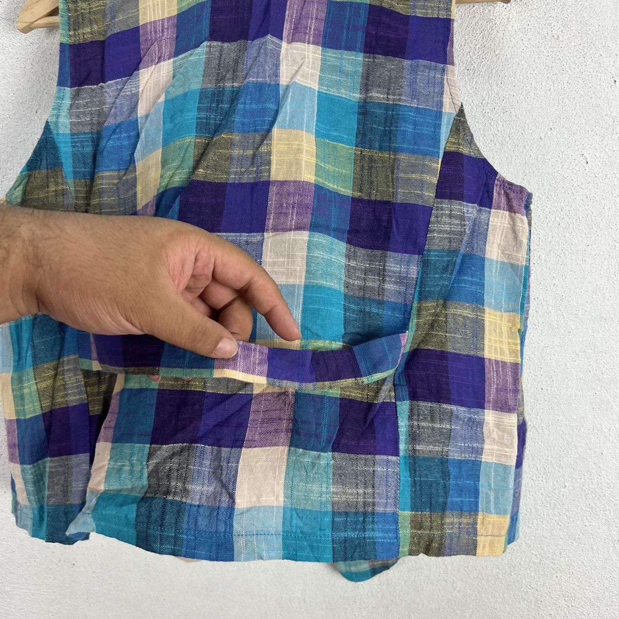 Japanese Brand VINTAGE VEST RARE TARTAN DESIGN FASHION MESSAGE Size US M / EU 48-50 / 2 - 7 Thumbnail