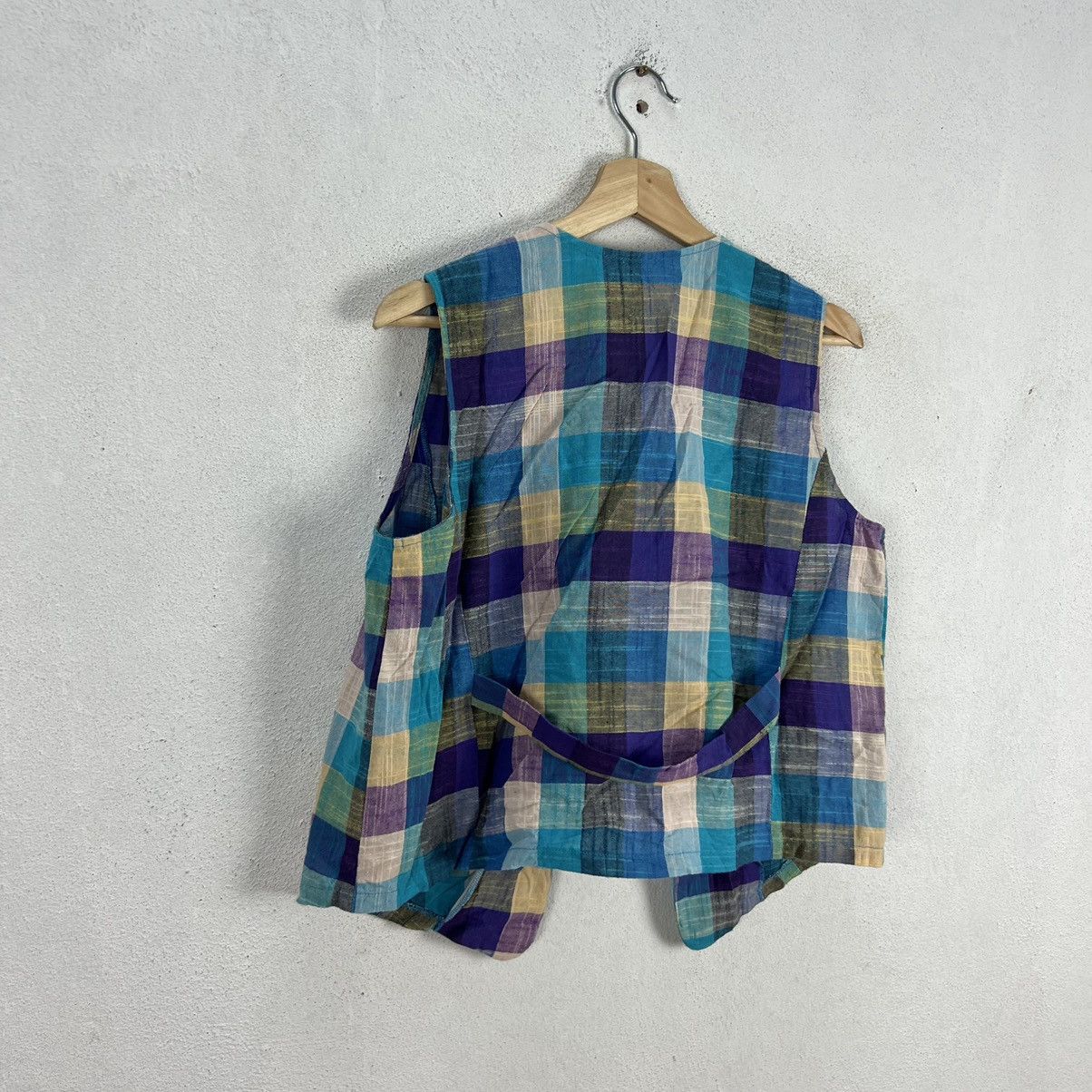Japanese Brand VINTAGE VEST RARE TARTAN DESIGN FASHION MESSAGE Size US M / EU 48-50 / 2 - 6 Thumbnail