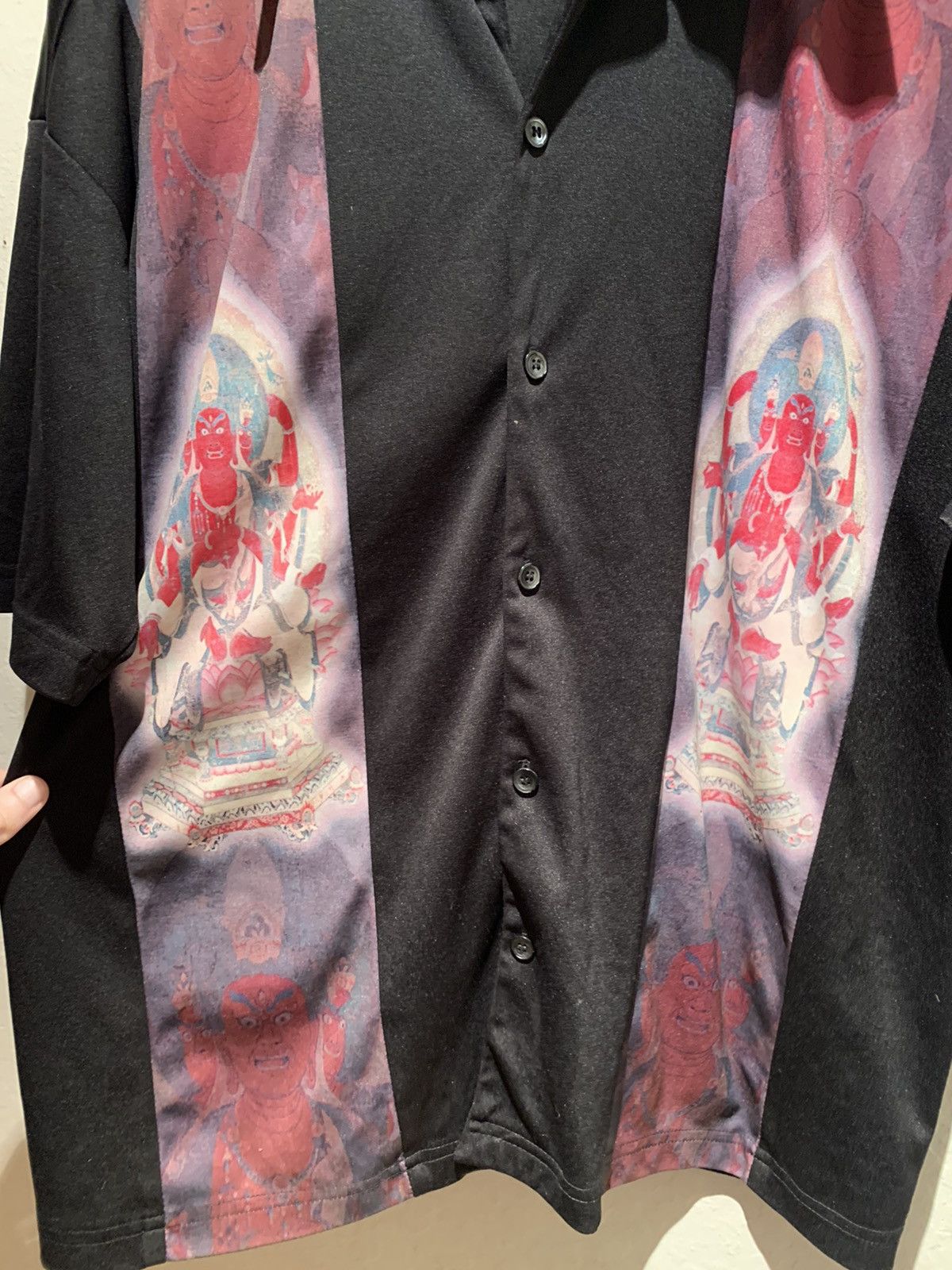 Vintage *RARE* Vintage Shiva The Destroyer Bowling Shirt Size US L / EU 52-54 / 3 - 3 Thumbnail