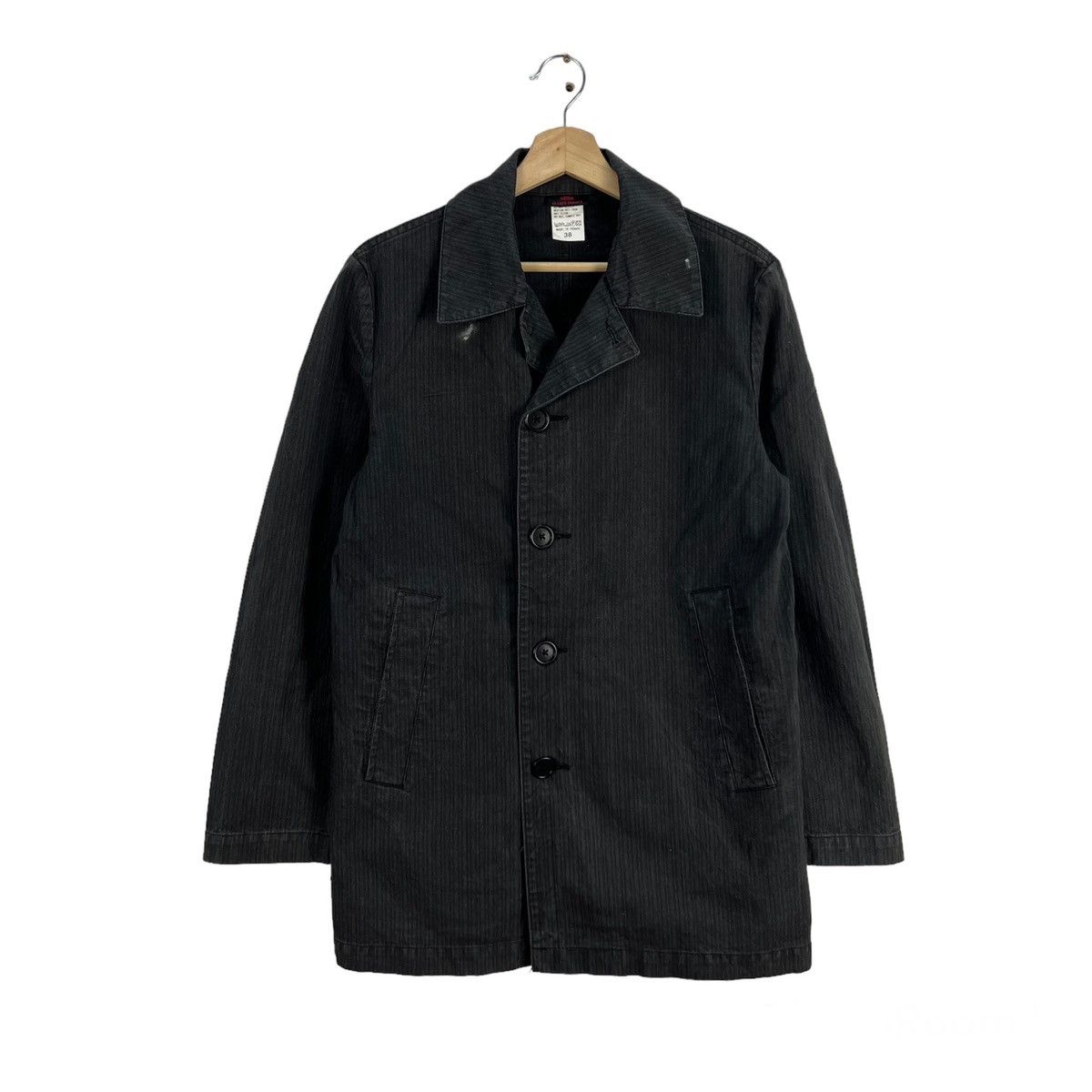 Japanese Brand VINTAGE HIKORY CHORE JACKET VETRA LE LUDE FRANFE STRIPED Size US M / EU 48-50 / 2 - 1 Thumbnail