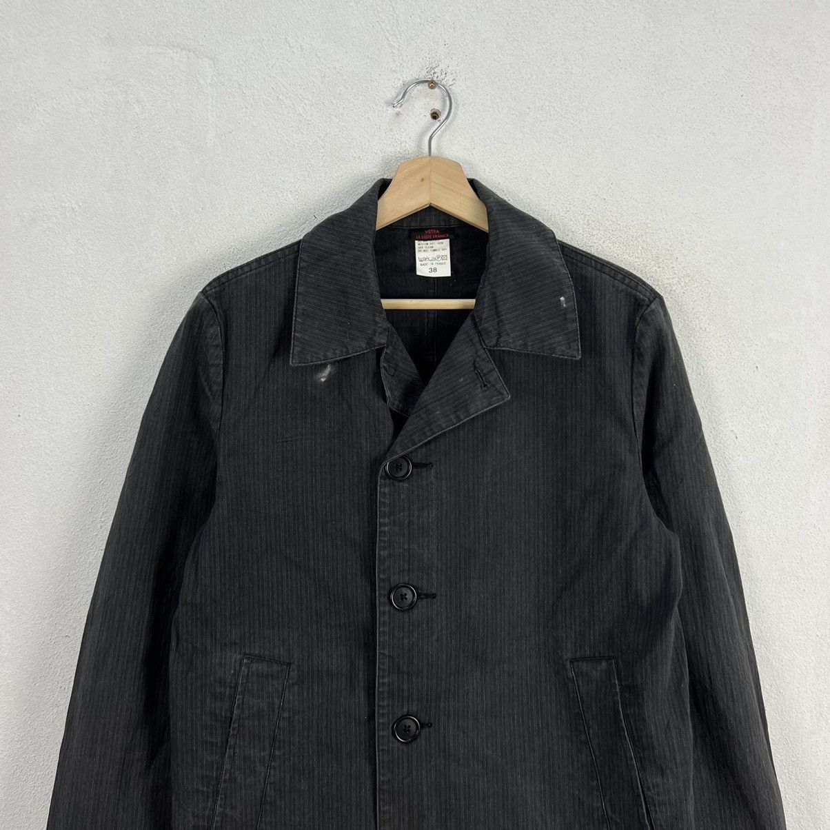 Japanese Brand VINTAGE HIKORY CHORE JACKET VETRA LE LUDE FRANFE STRIPED Size US M / EU 48-50 / 2 - 3 Thumbnail