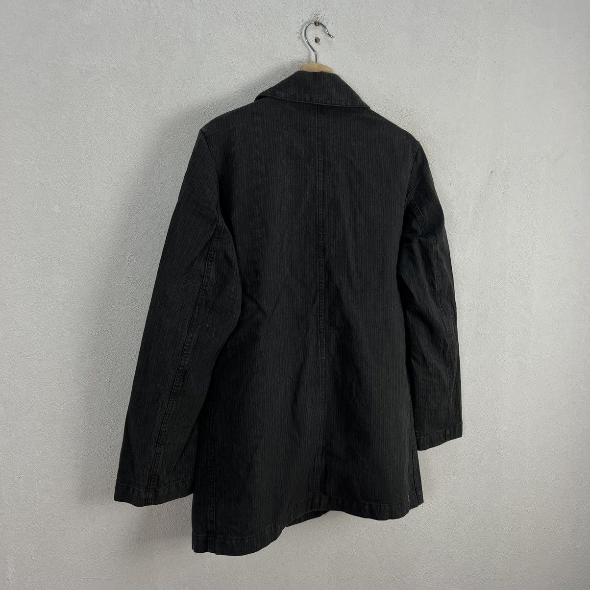 Japanese Brand VINTAGE HIKORY CHORE JACKET VETRA LE LUDE FRANFE STRIPED Size US M / EU 48-50 / 2 - 8 Thumbnail