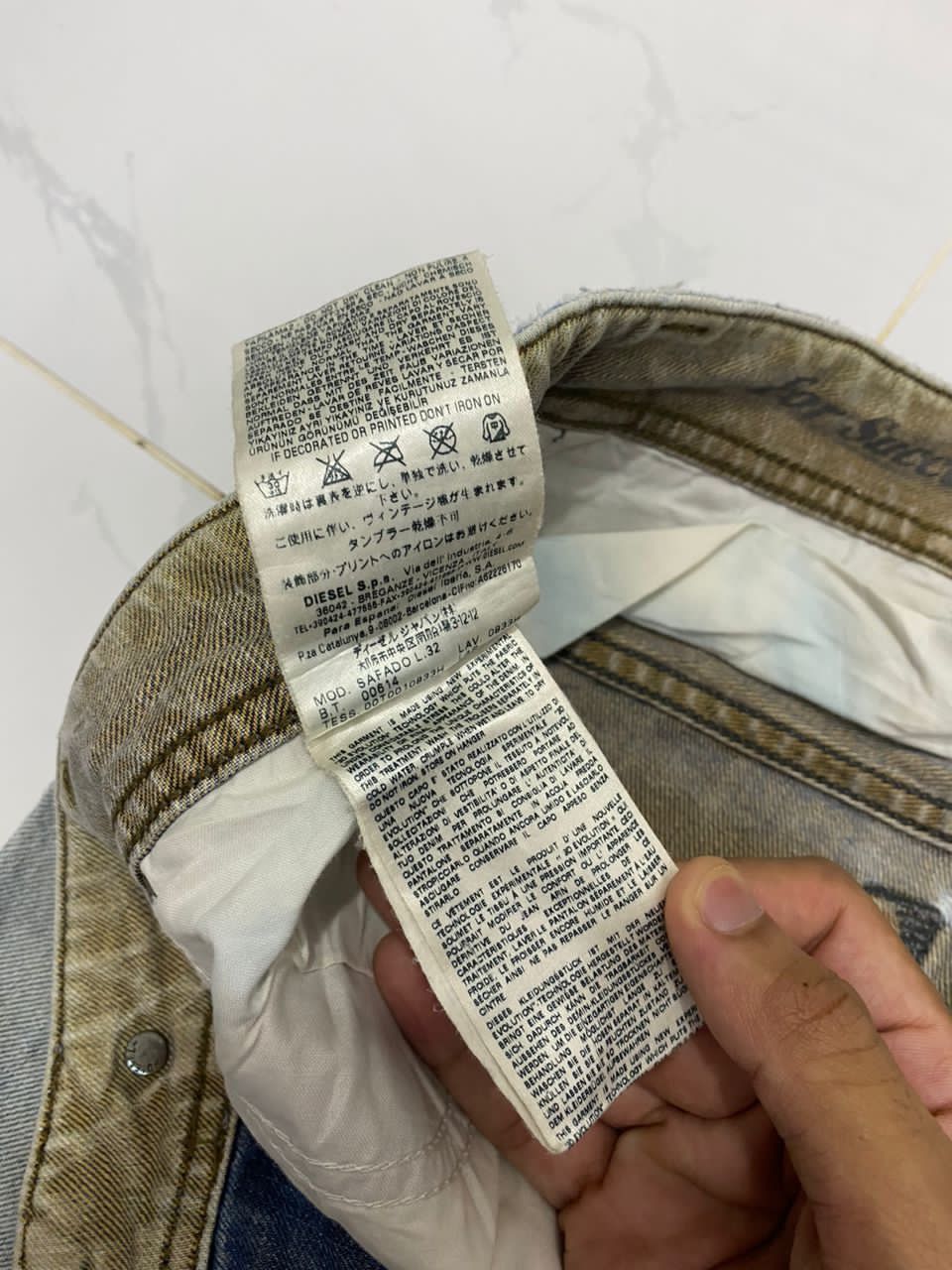 Diesel × Hysteric Glamour × If Six Was Nine VINTAGE DIESEL RARE DISTRESSED SAFADO DENIM JEANS Size US 32 / EU 48 - 20 Thumbnail