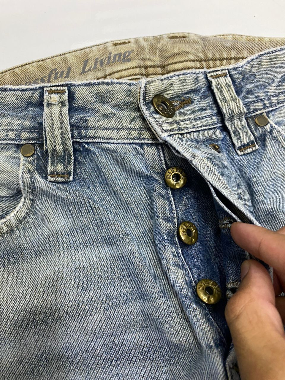 Diesel × Hysteric Glamour × If Six Was Nine VINTAGE DIESEL RARE DISTRESSED SAFADO DENIM JEANS Size US 32 / EU 48 - 13 Thumbnail