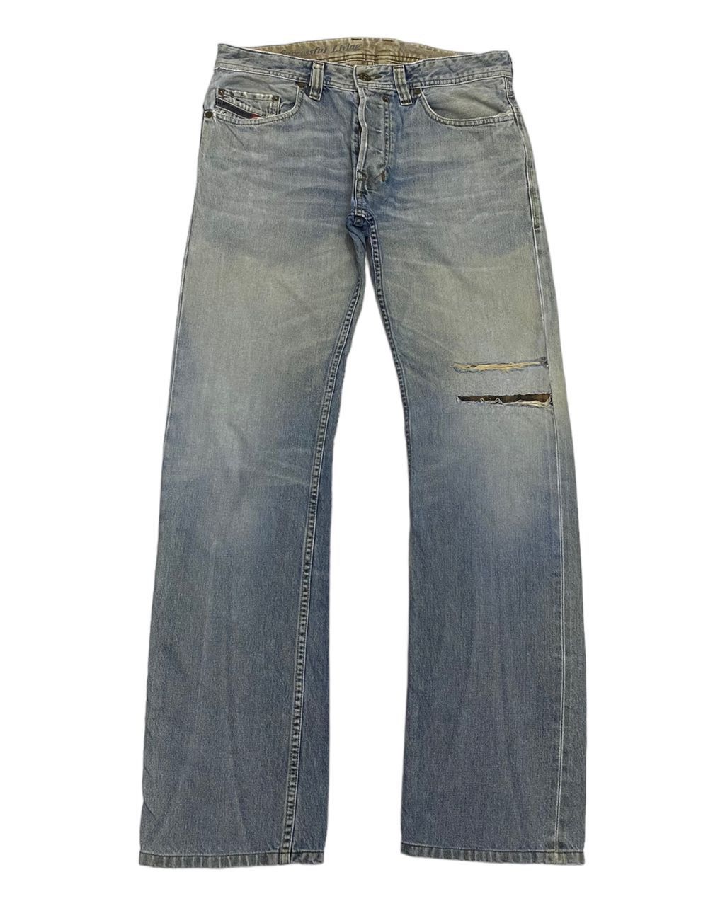image of Vintage Diesel Distressed Safado Denim Jeans in Blue, Men's (Size 32)