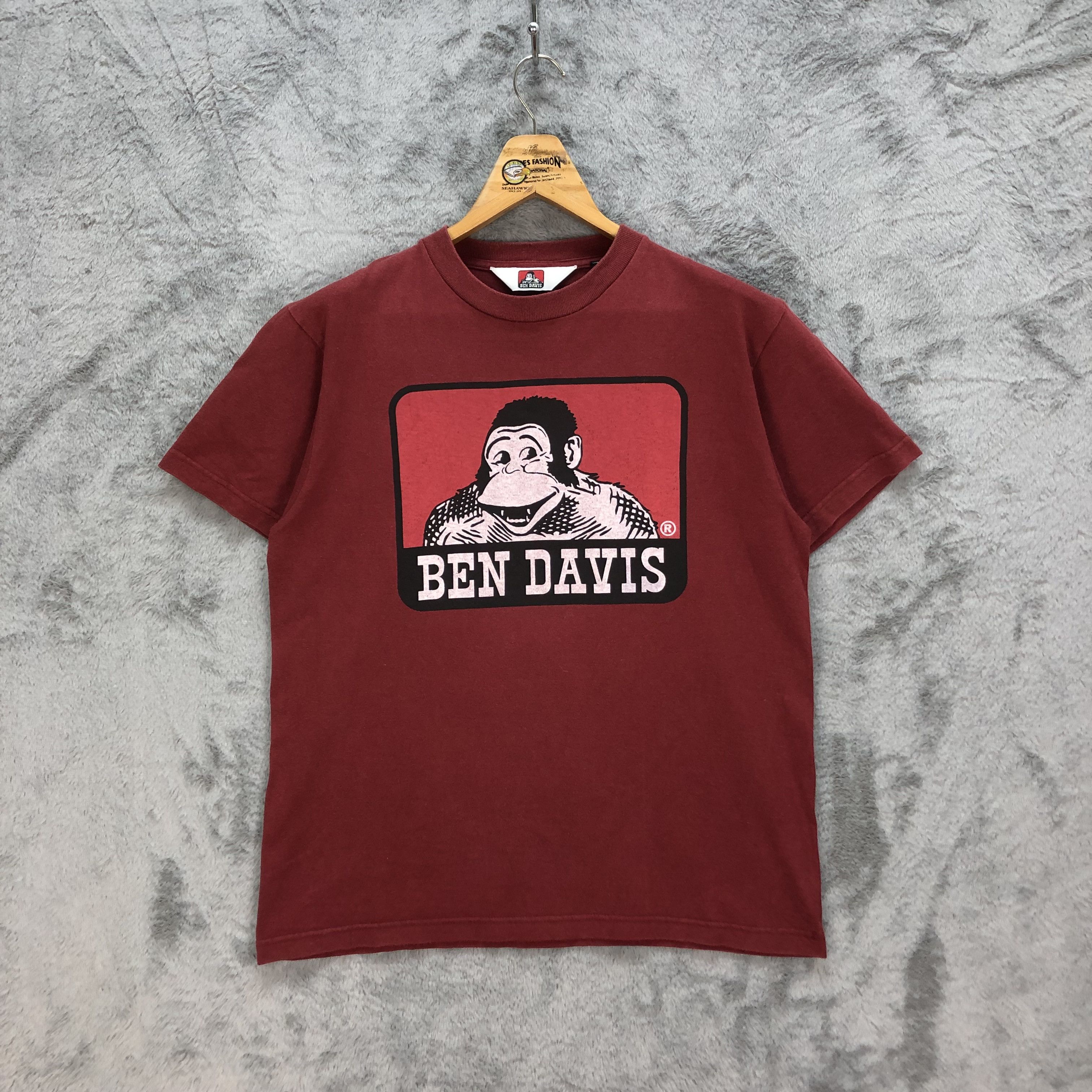 Ben Davis Big Logo Red Tees #5448-191