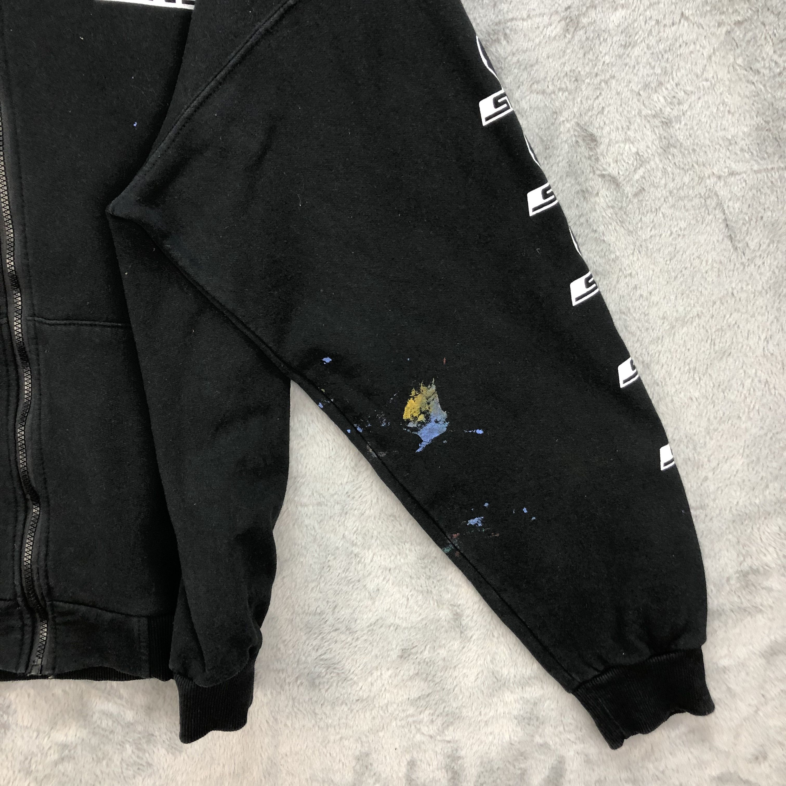 Japanese Brand VINTAGE Y2K SKULLSKATES TRASHED HOODIES #5112-32 Size US XL / EU 56 / 4 - 13 Thumbnail