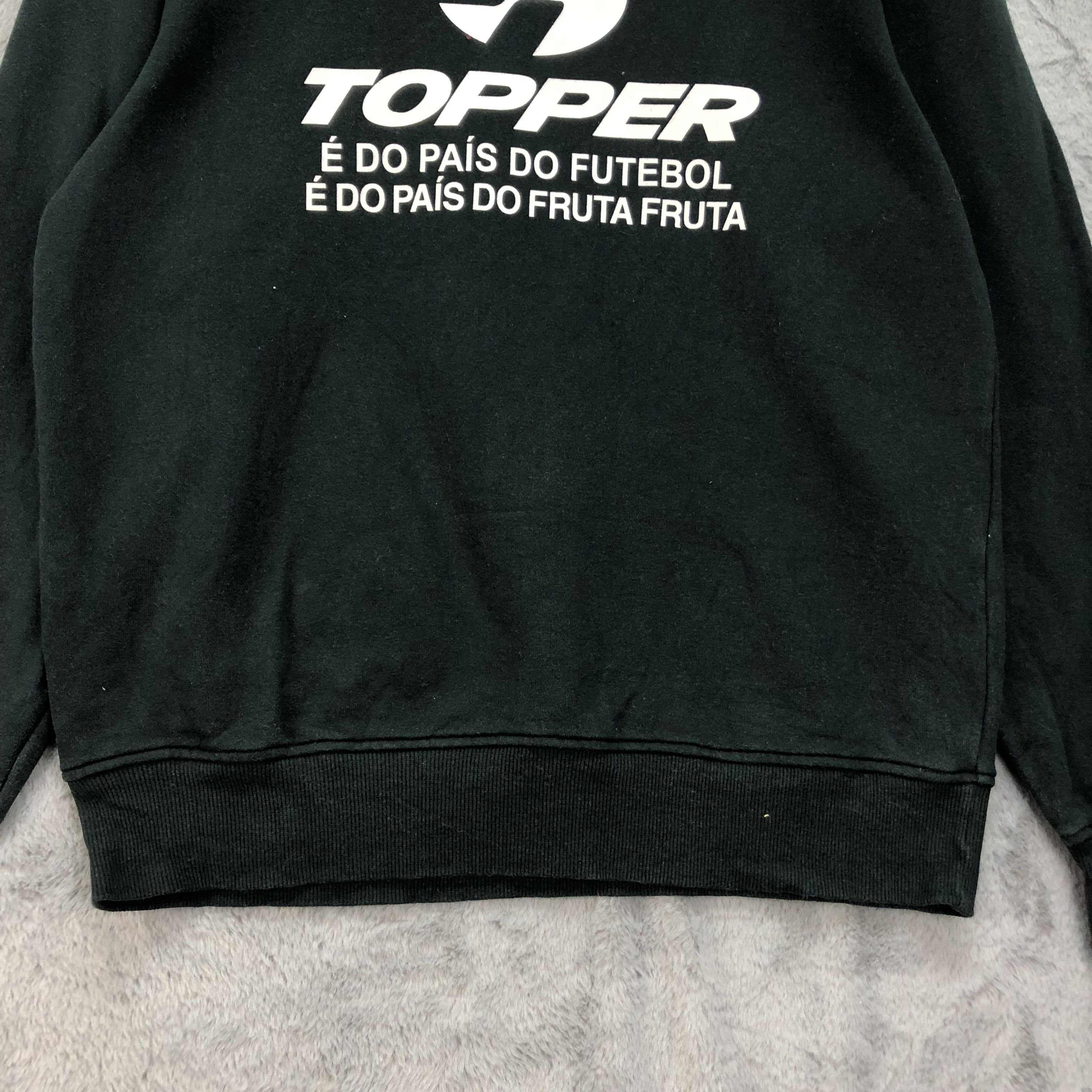 Japanese Brand Brazil Topper Fruta Fruta Big Logo Sweatshirts #4573-159 Size US L / EU 52-54 / 3 - 4 Thumbnail