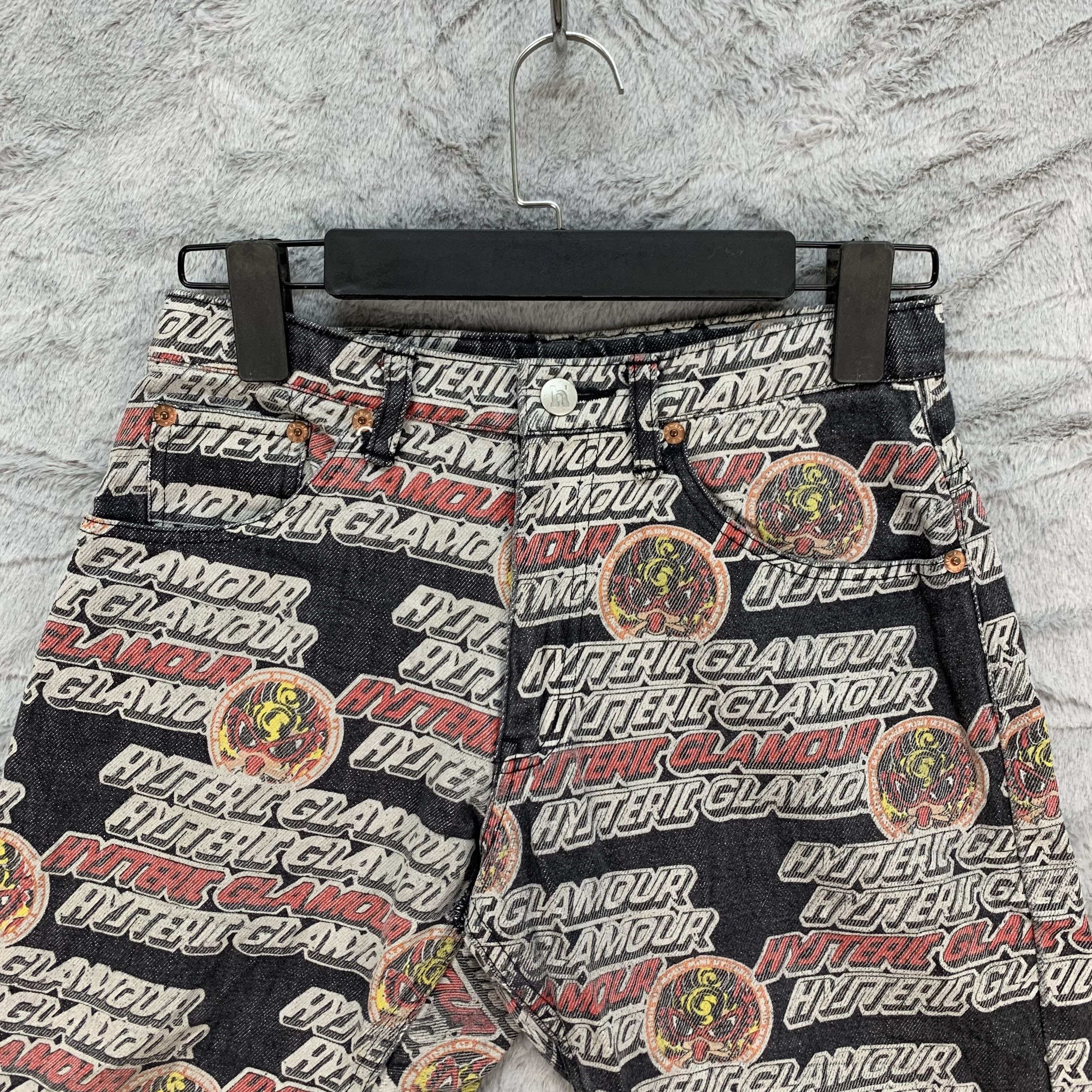 Hysteric Glamour Hysteric Glamour Overprint Short Denim Pants W26 #4153-144 Size US 26 / EU 42 - 2 Thumbnail