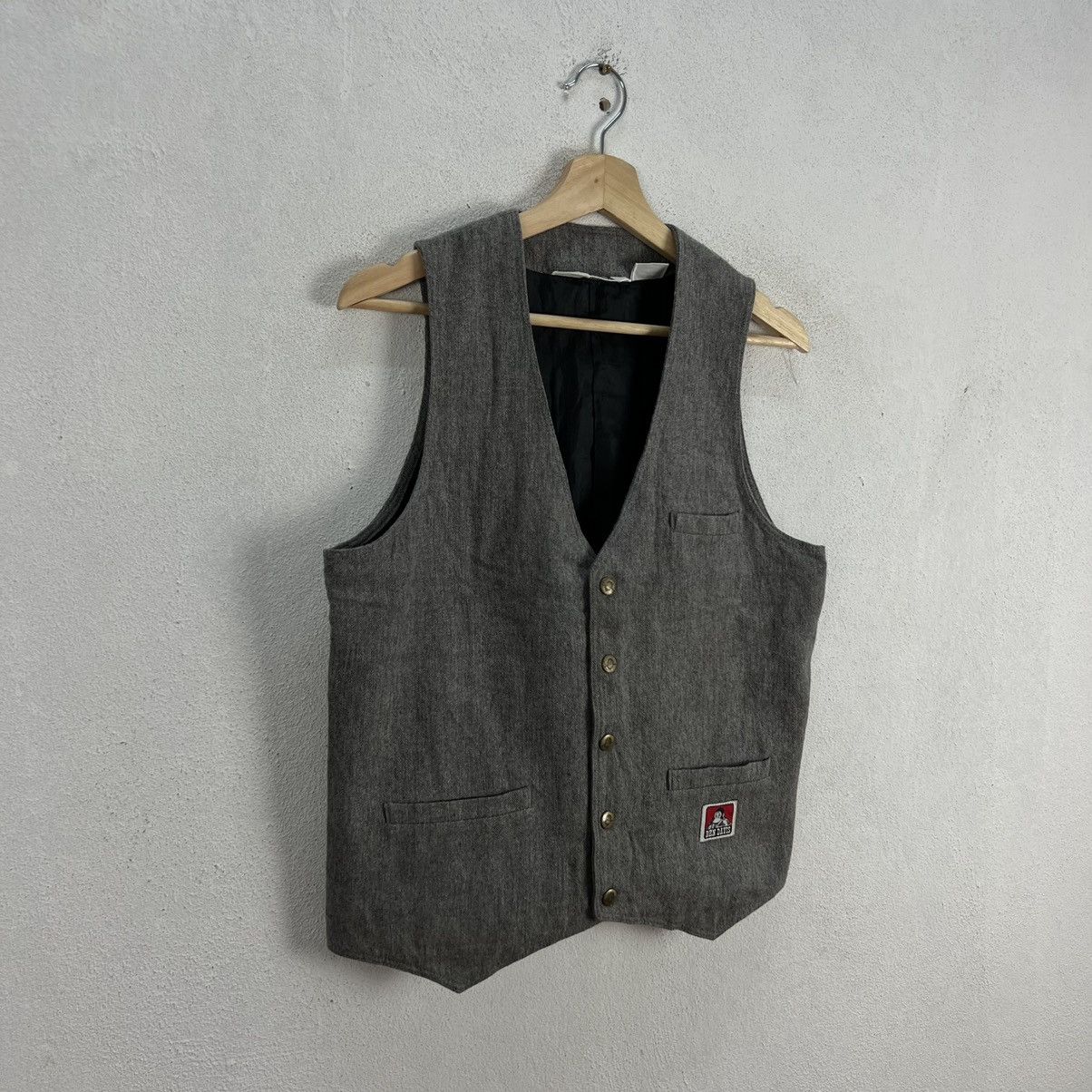 Japanese Brand VINTAGE BEN DAVIS VEST RARE STYLE WEAR Size US M / EU 48-50 / 2 - 2 Thumbnail