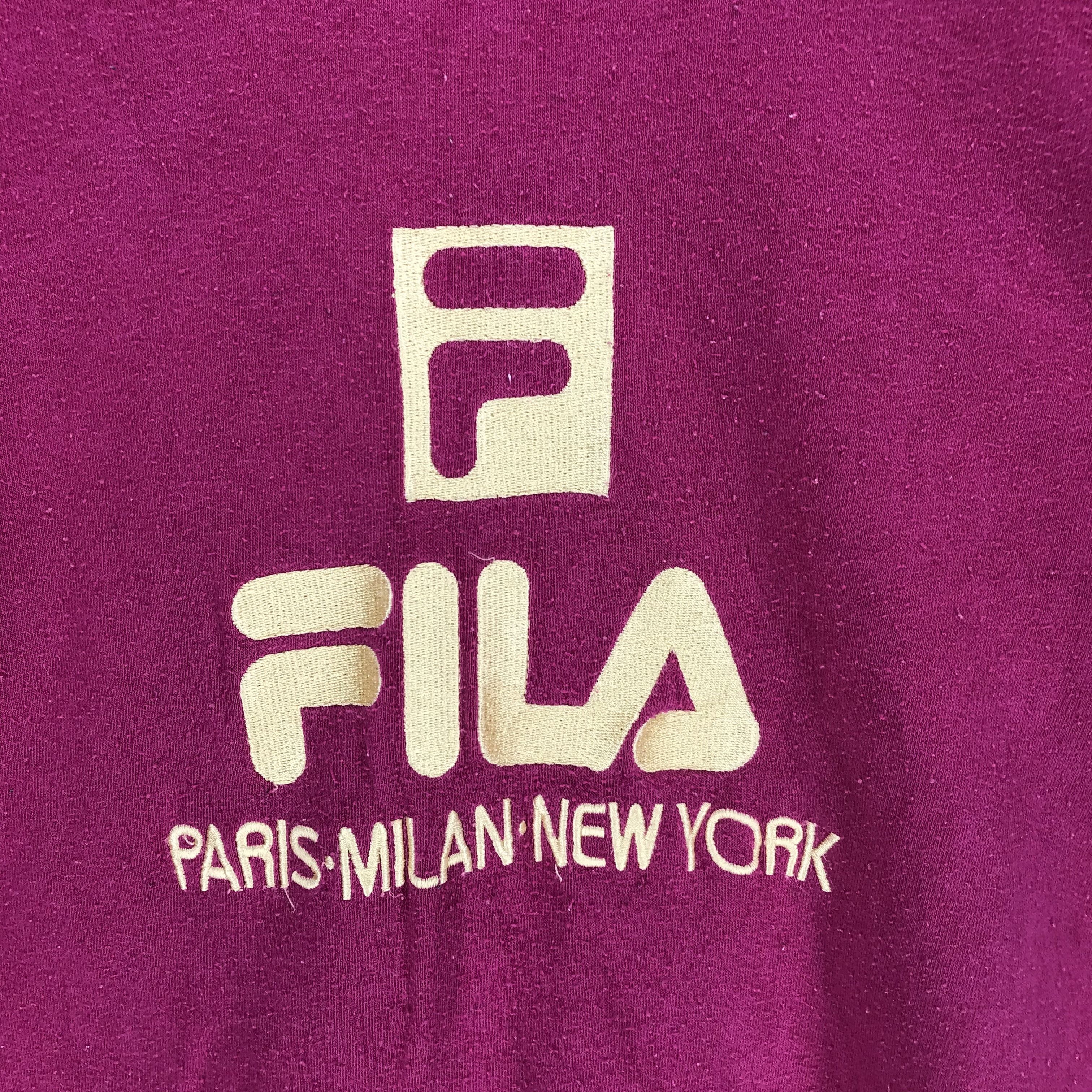 Fila Vintage Fila Embroidery Big Logo Pink Sweatshirts #1691-66 Size US M / EU 48-50 / 2 - 3 Thumbnail