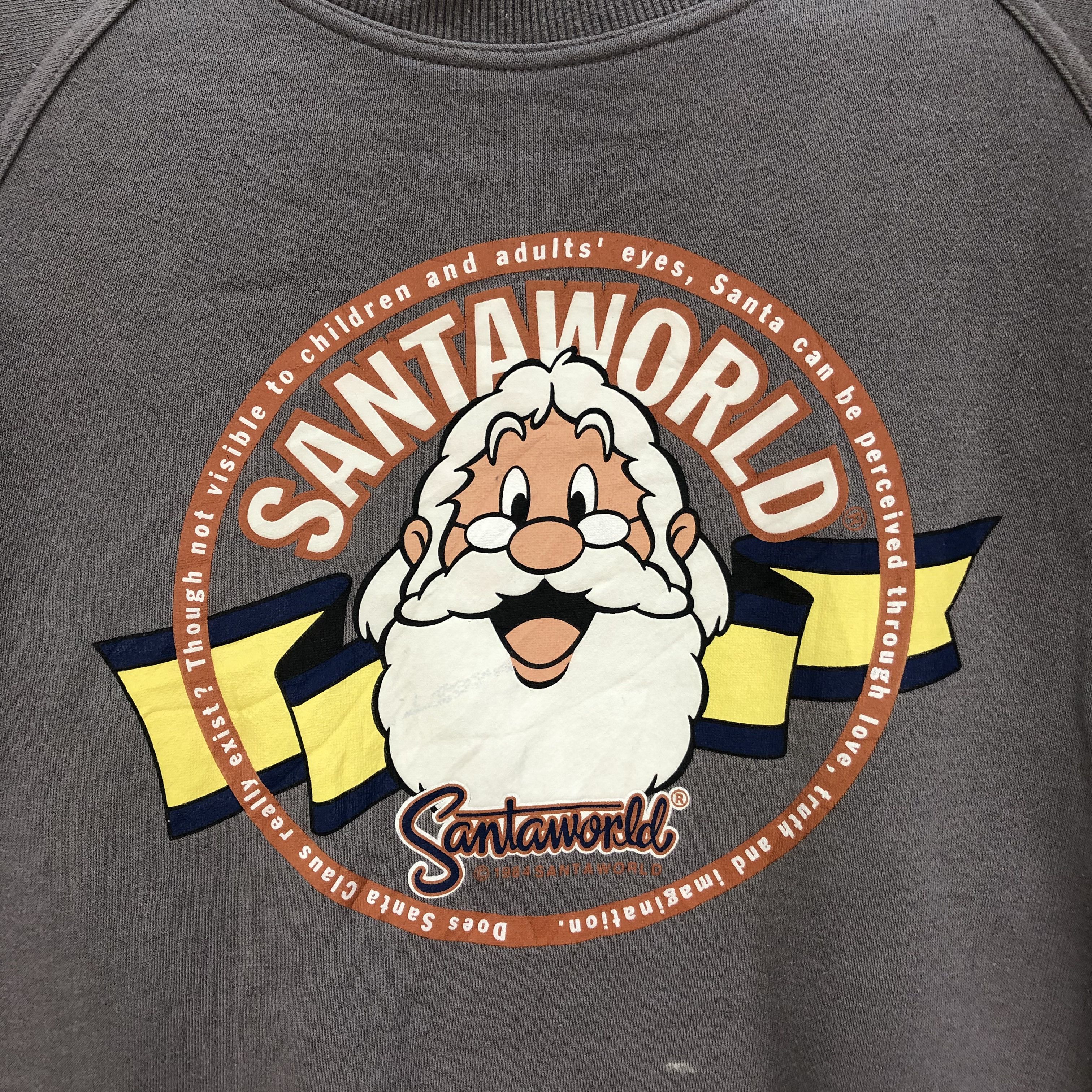Japanese Brand Santa World Big Logo Sweatshirts #5442-190 Size US L / EU 52-54 / 3 - 3 Thumbnail