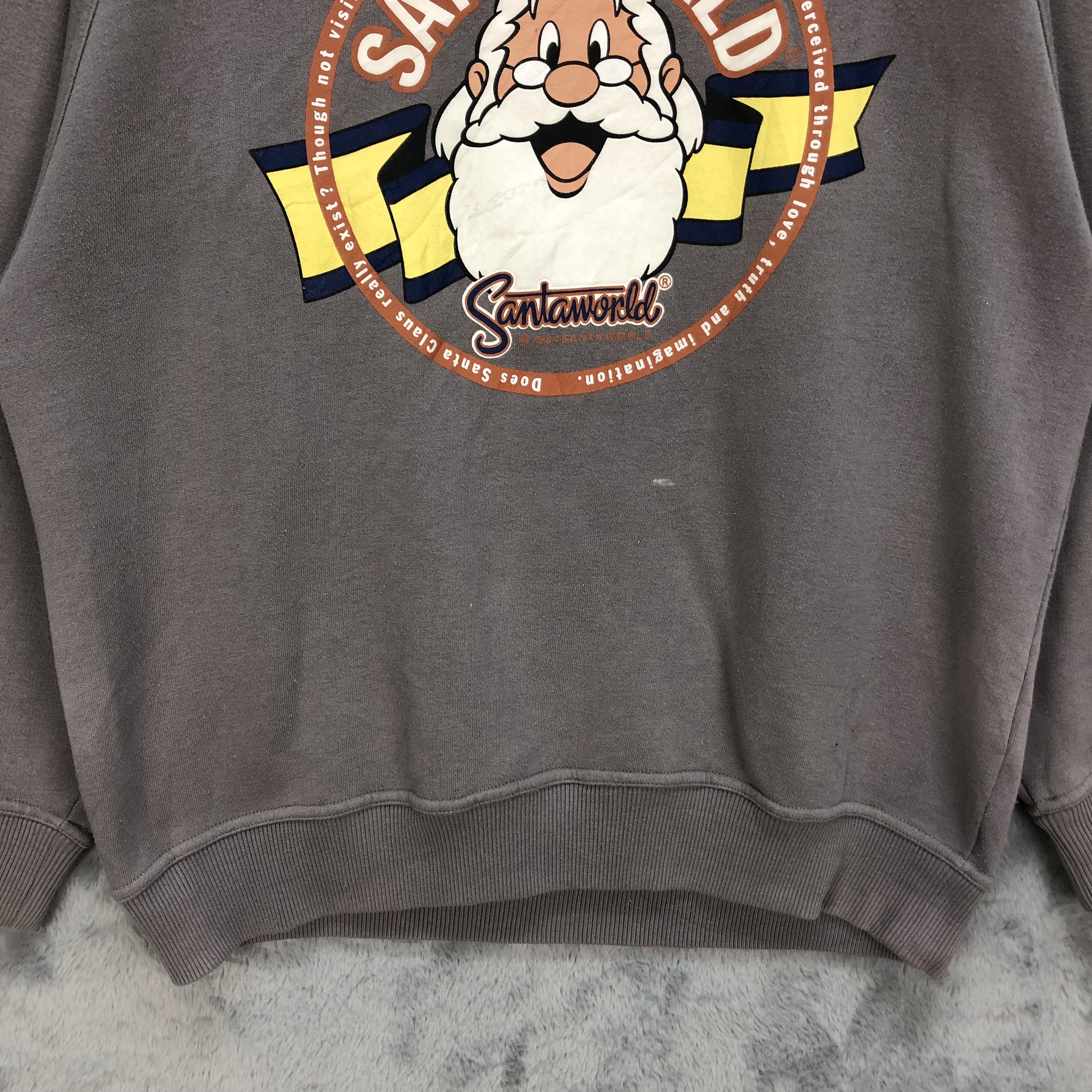 Japanese Brand Santa World Big Logo Sweatshirts #5442-190 Size US L / EU 52-54 / 3 - 4 Thumbnail