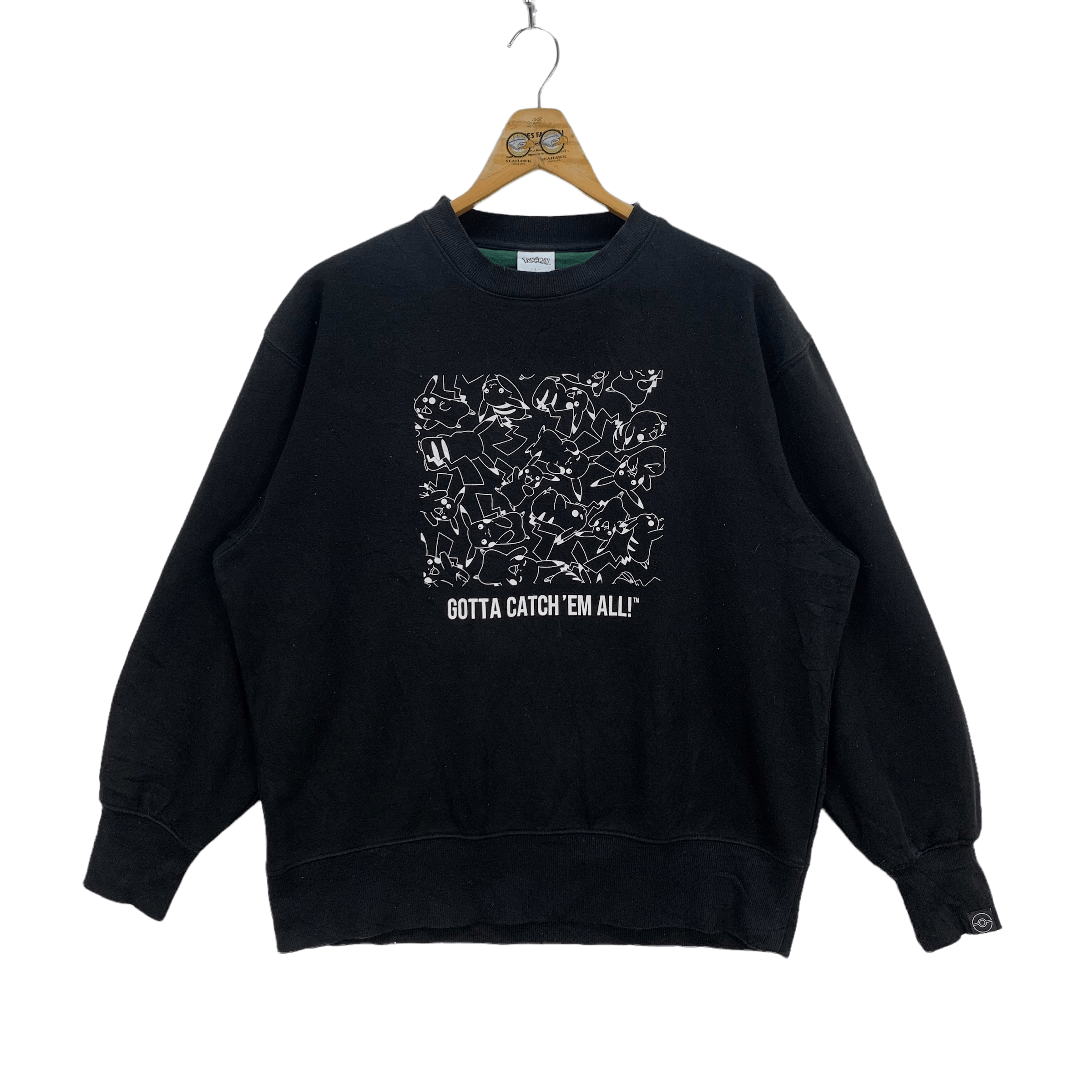 Japanese Brand Pokemon Pikachu Gotta Catch'Em All Sweatshirts #4076-141 Size US L / EU 52-54 / 3 - 1 Thumbnail