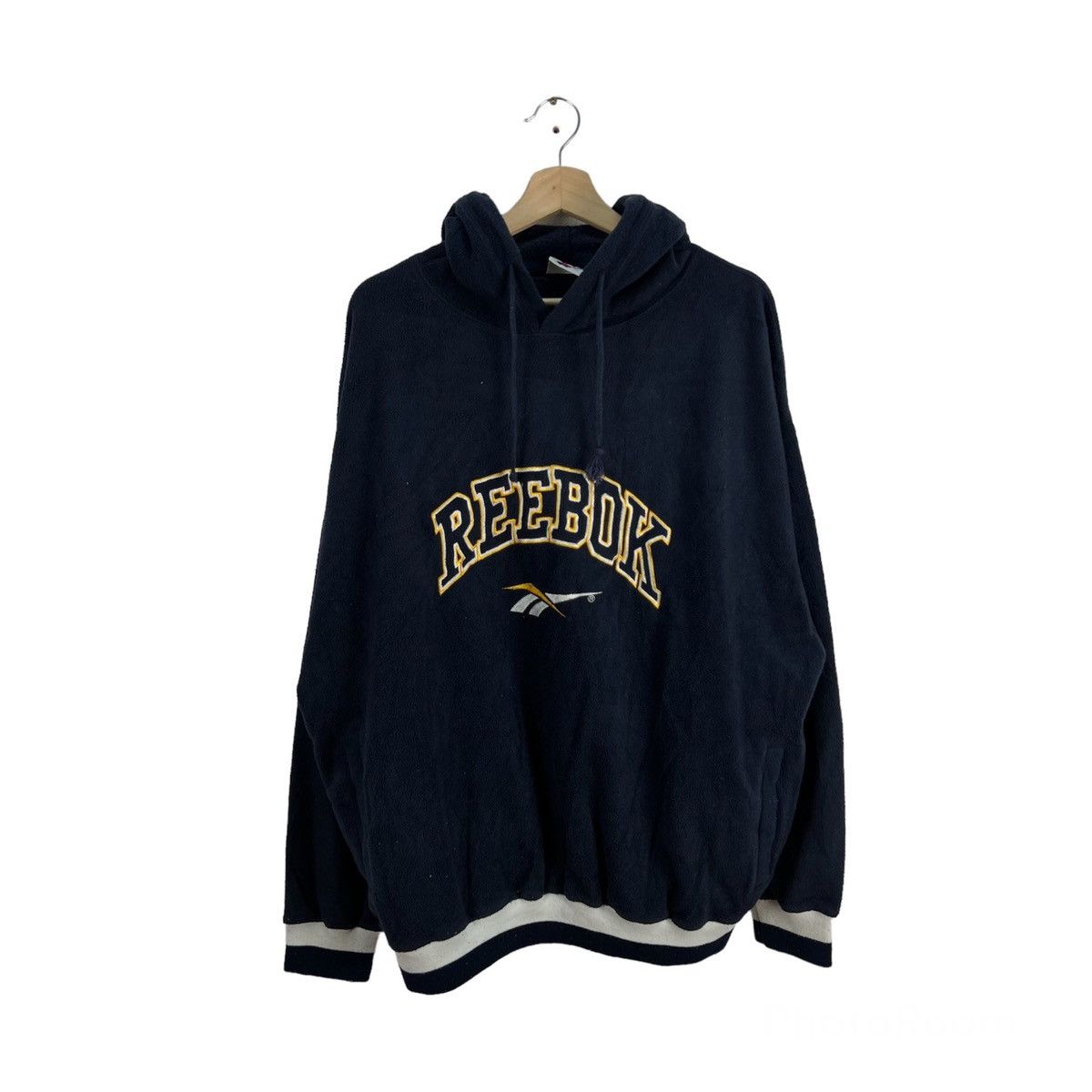 VINTAGE REEBOK HOODIE SWEATSHIRT BIG LOGO