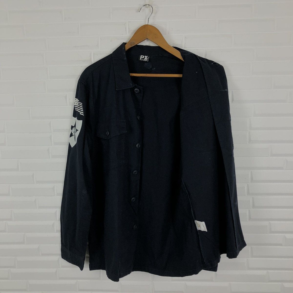 Avirex PX AVIREX SHIRT BUTTON UPS WORKERS WEAR BIG LOGO MILITARY Size US L / EU 52-54 / 3 - 10 Thumbnail