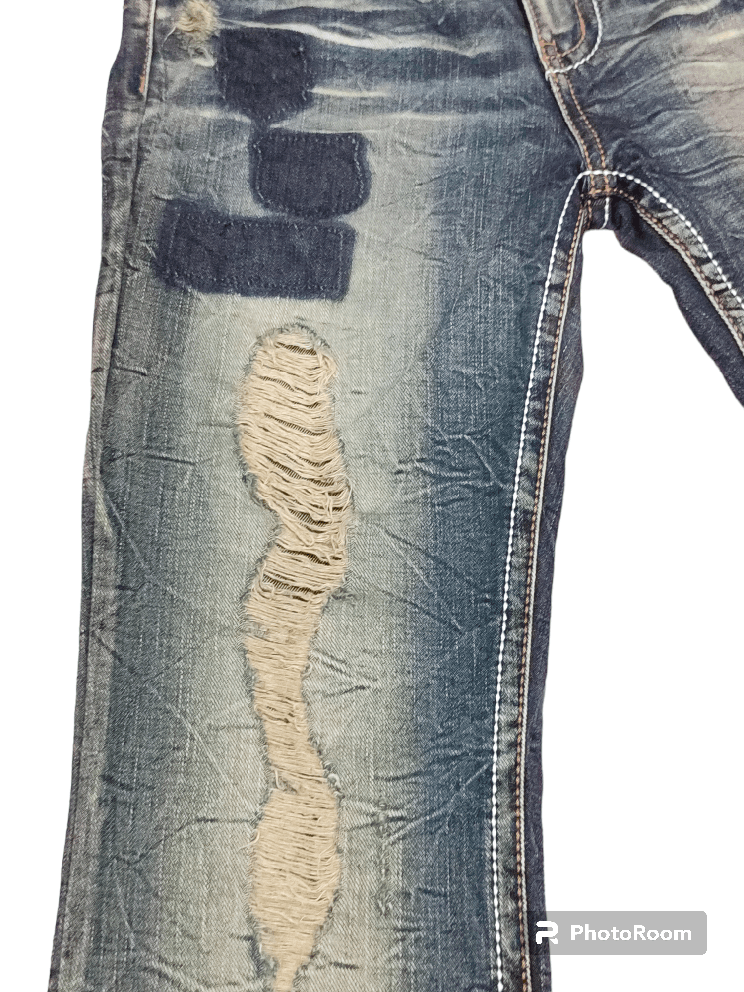 Hysteric Glamour Rare!!Hysteric Style Distressed Flare Jeans Size US 31 - 6 Thumbnail
