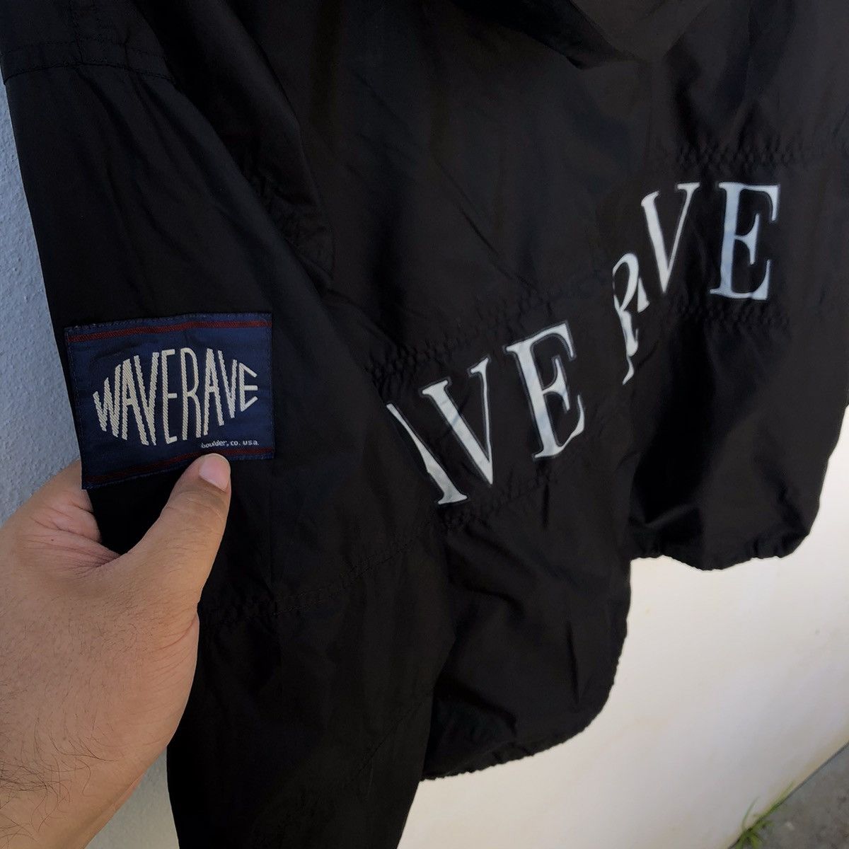 Japanese Brand WAVE RAVE ANORAK JACKET BIG LOGO INSPIRED BY NAPAPIJRI Size US L / EU 52-54 / 3 - 9 Thumbnail