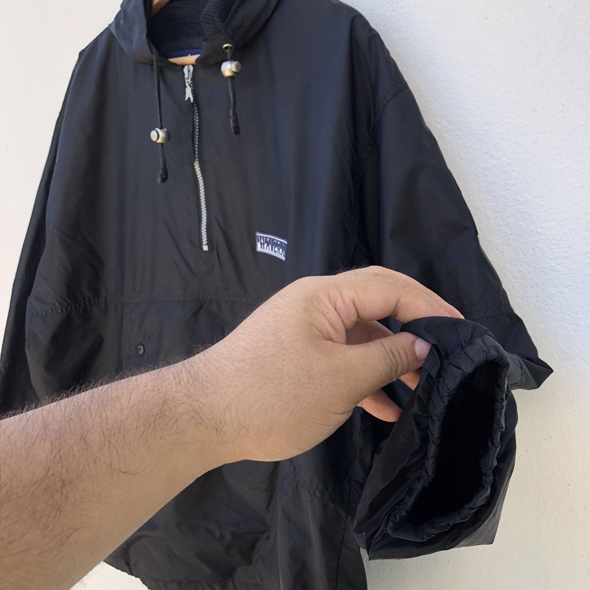 Japanese Brand WAVE RAVE ANORAK JACKET BIG LOGO INSPIRED BY NAPAPIJRI Size US L / EU 52-54 / 3 - 6 Thumbnail