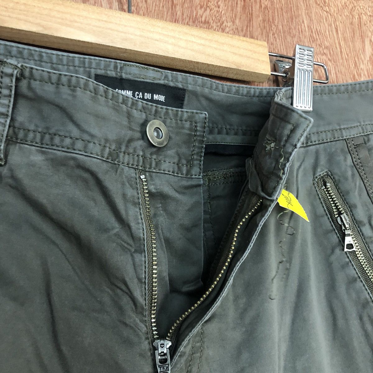 Faded Glory DLL Comme Ca Du Mode Green Cargo Pants #2111 Size 32" / US 10 / IT 46 - 8 Thumbnail