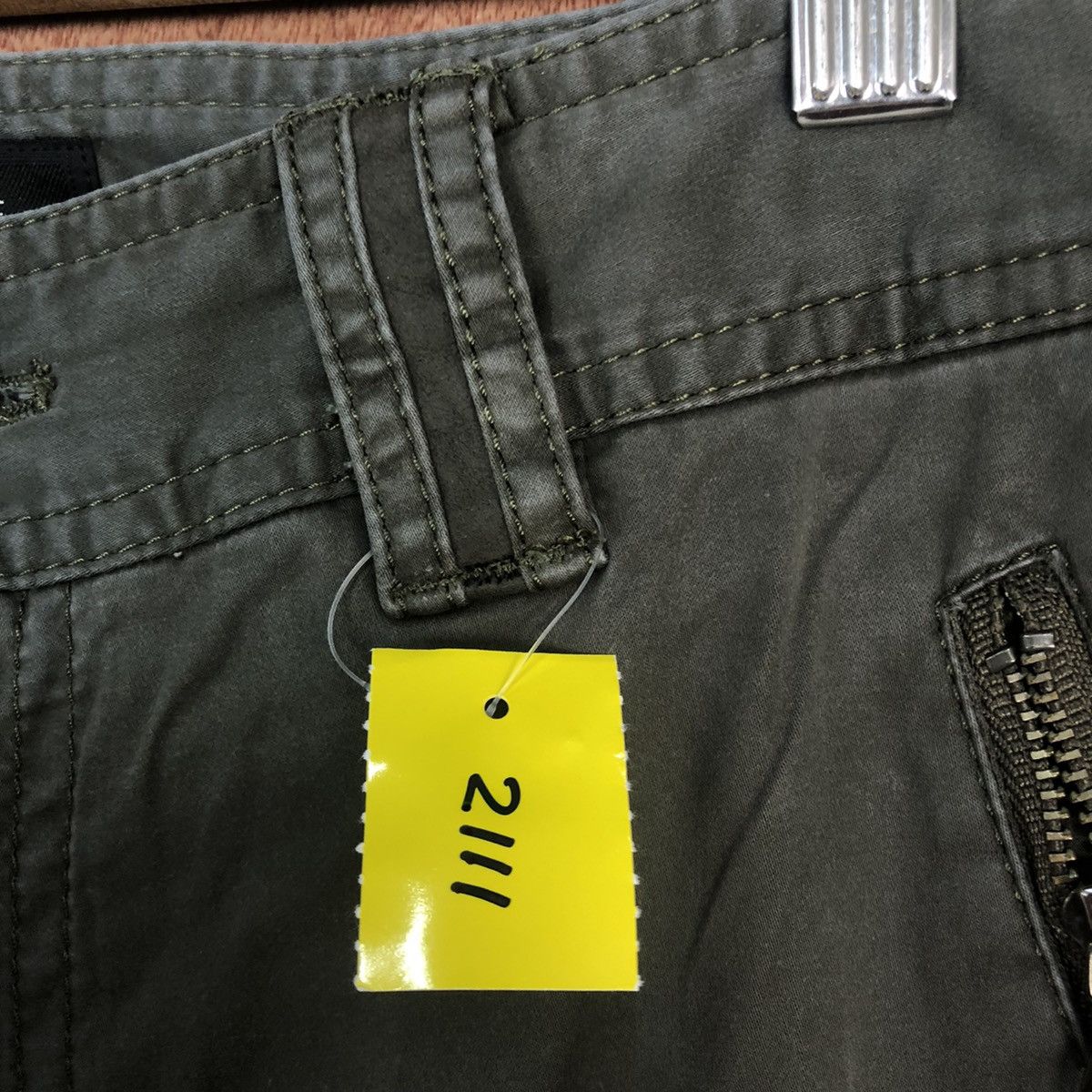 Faded Glory DLL Comme Ca Du Mode Green Cargo Pants #2111 Size 32" / US 10 / IT 46 - 7 Thumbnail