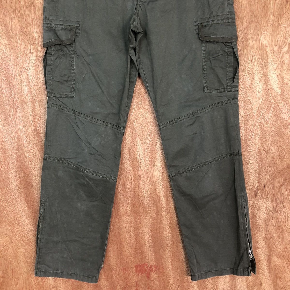 Faded Glory DLL Comme Ca Du Mode Green Cargo Pants #2111 Size 32" / US 10 / IT 46 - 3 Thumbnail