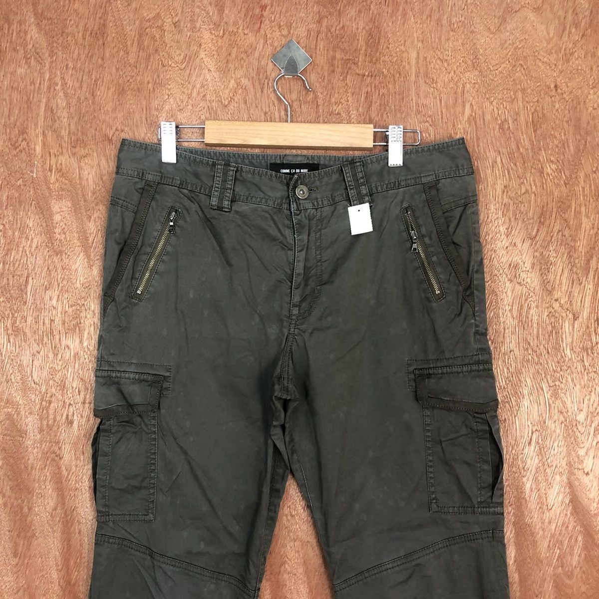 Faded Glory DLL Comme Ca Du Mode Green Cargo Pants #2111 Size 32" / US 10 / IT 46 - 2 Thumbnail