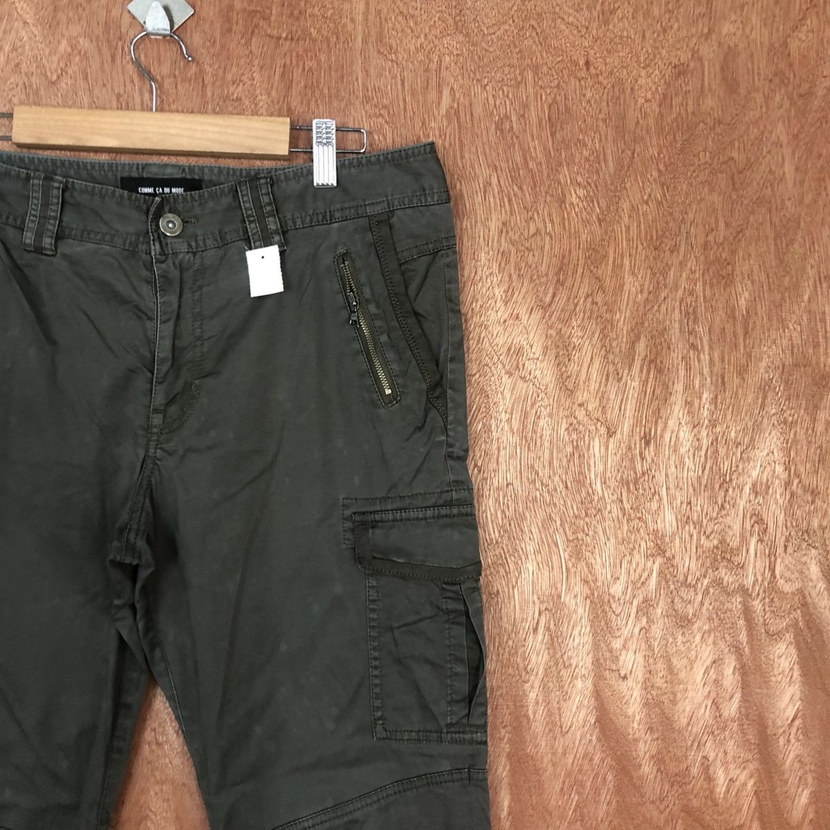 Faded Glory DLL Comme Ca Du Mode Green Cargo Pants #2111 Size 32" / US 10 / IT 46 - 5 Thumbnail