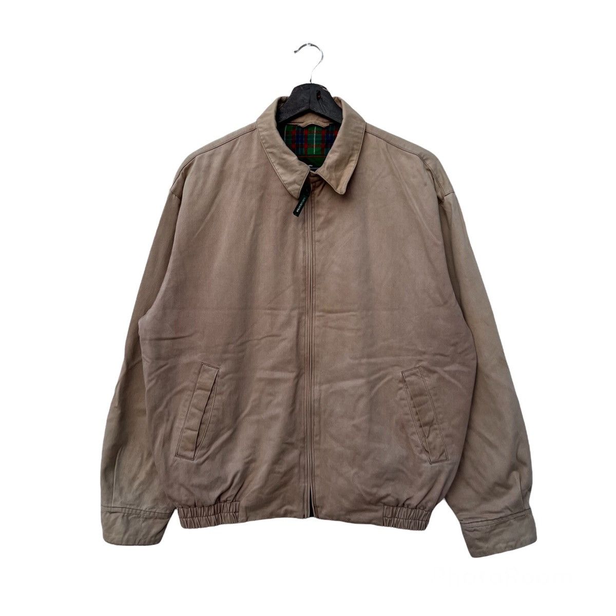 VINTAGE BARACUTA GREEN LABEL BOMBER JACKET TARTAN LINING
