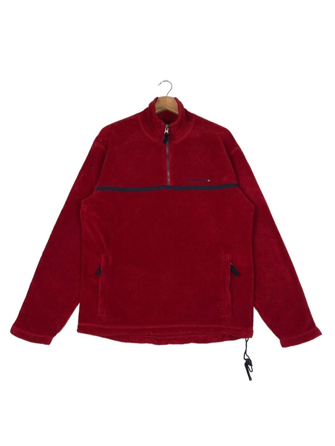 image of Abercrombie Fitch x Made In USA Abercrombie And Fitch Outdoor Streetstyle Fleece Pullover in Red (S