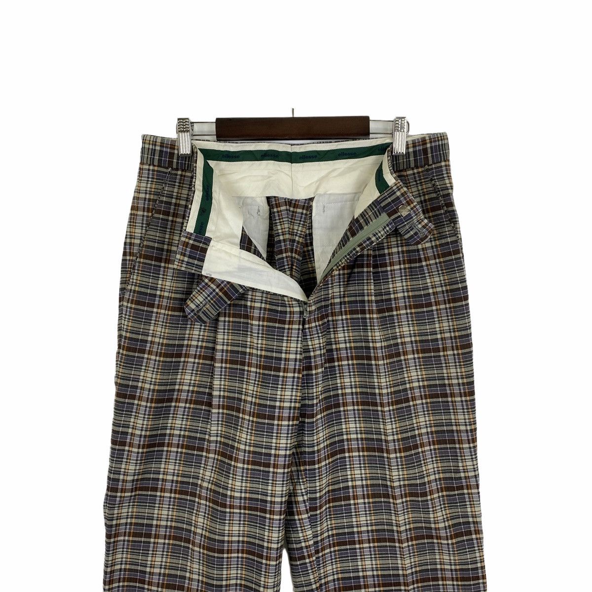 Ellesse × Vintage Vintage ELLESSE Golf Uomo Checkered Tartan Casual Pants Size US 31 - 5 Thumbnail