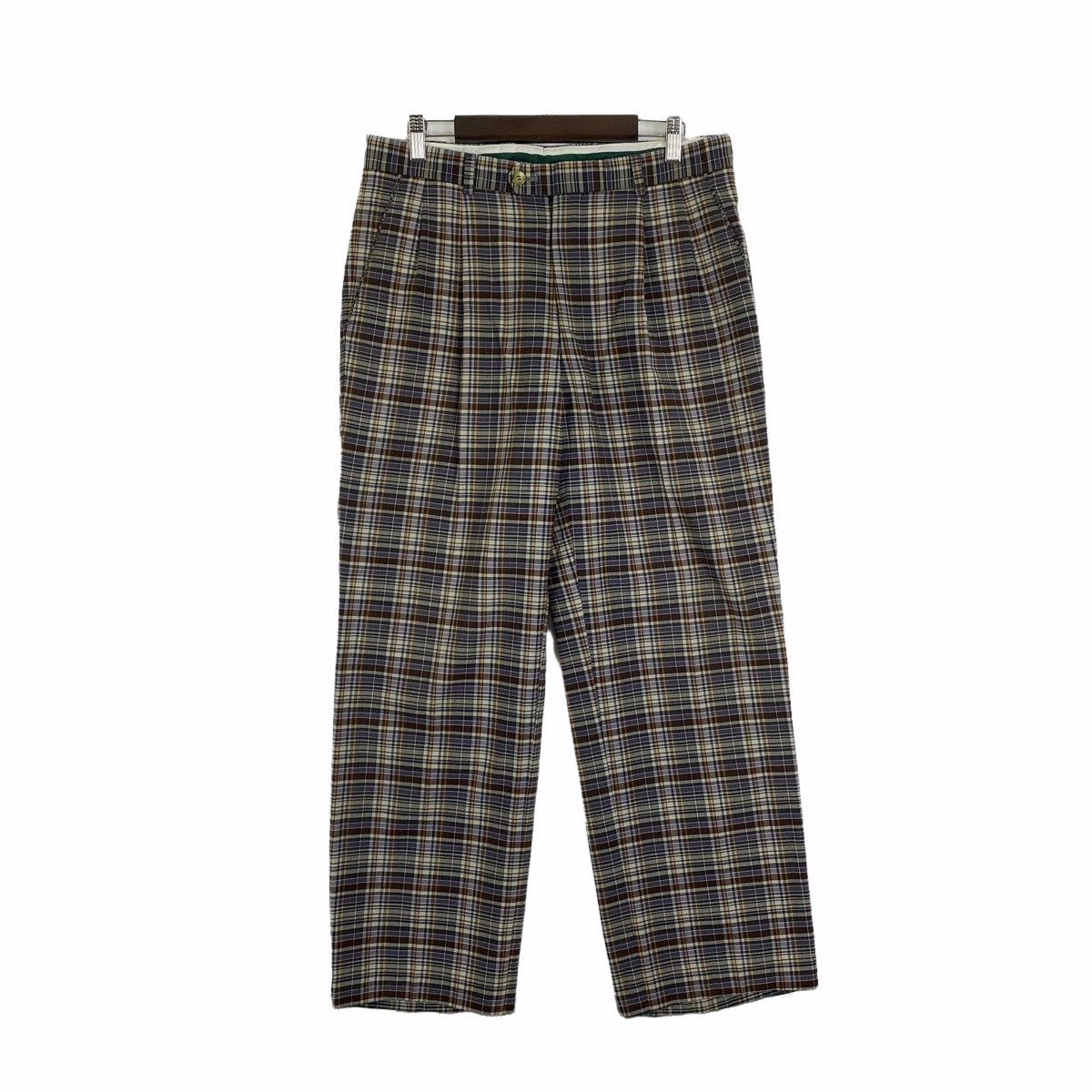 Ellesse × Vintage Vintage ELLESSE Golf Uomo Checkered Tartan Casual Pants Size US 31 - 1 Thumbnail