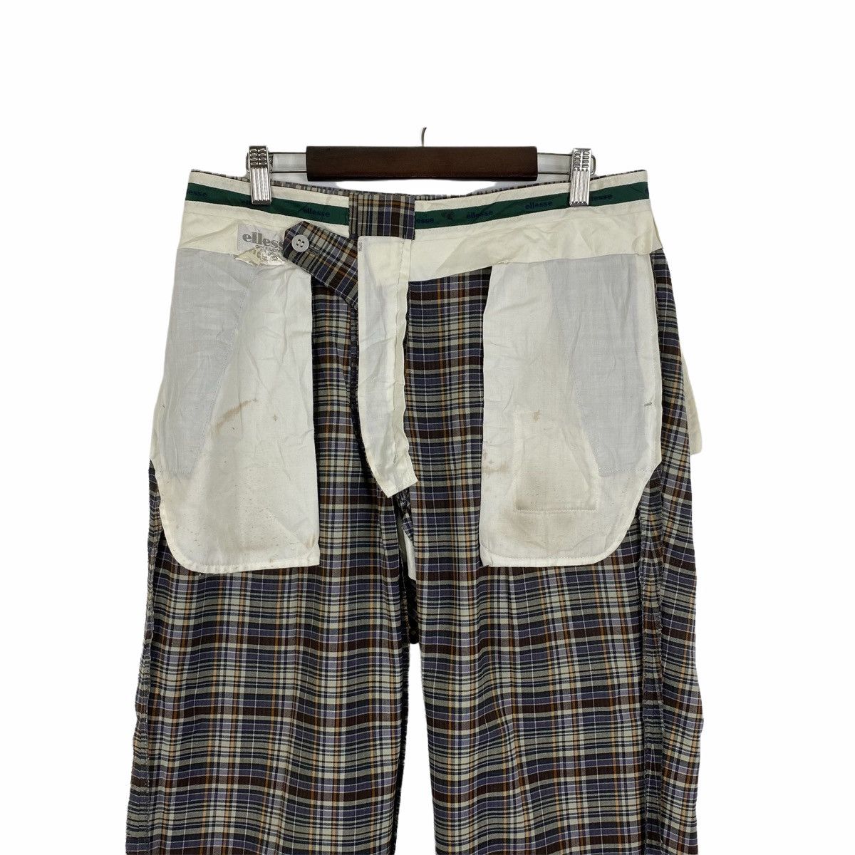 Ellesse × Vintage Vintage ELLESSE Golf Uomo Checkered Tartan Casual Pants Size US 31 - 7 Thumbnail