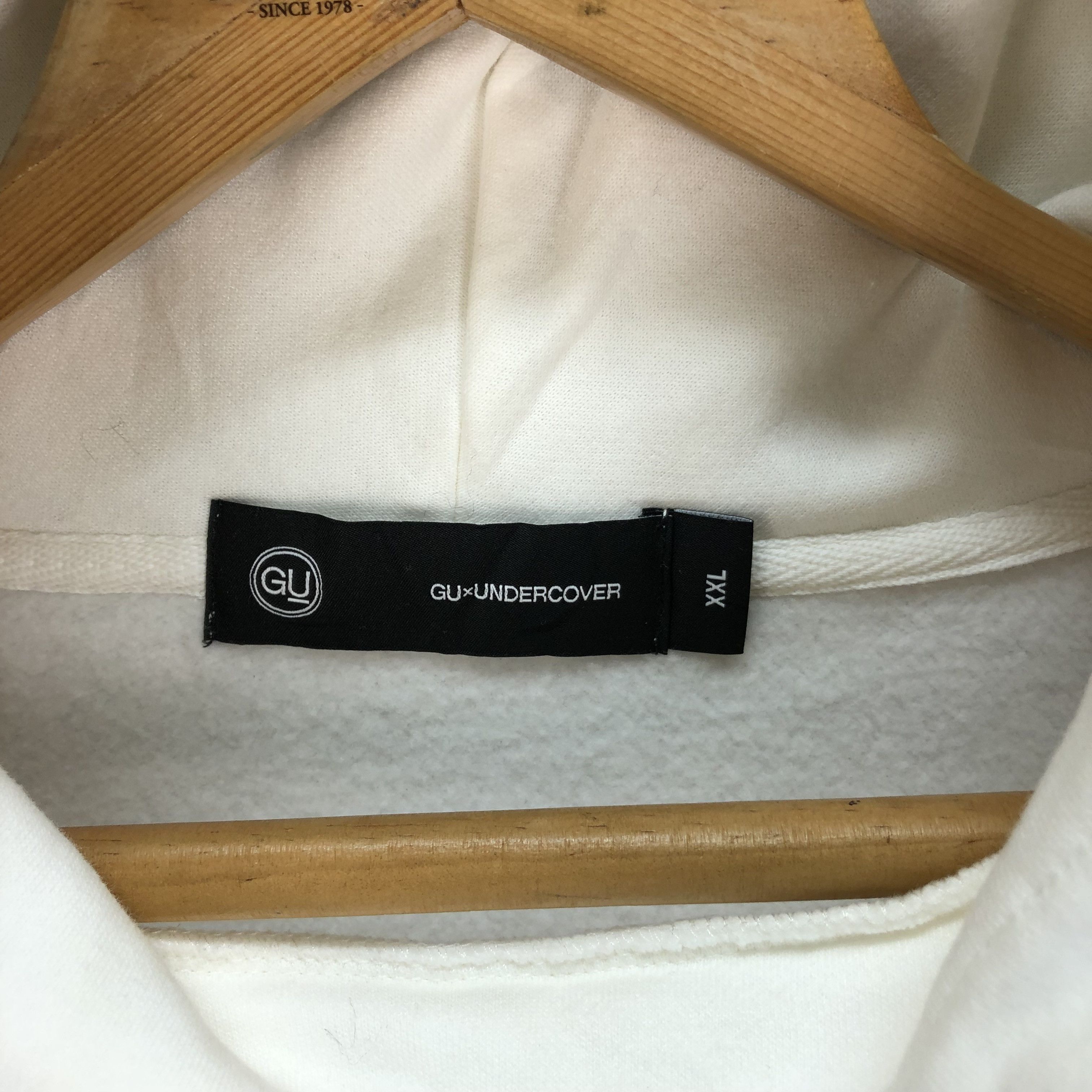 GU GU X UNDERCOVER FLOWERS LOGO OVERSIZED HOODIES #5111-32 Size XXL / US 16-18 / IT 52-54 - 8 Thumbnail