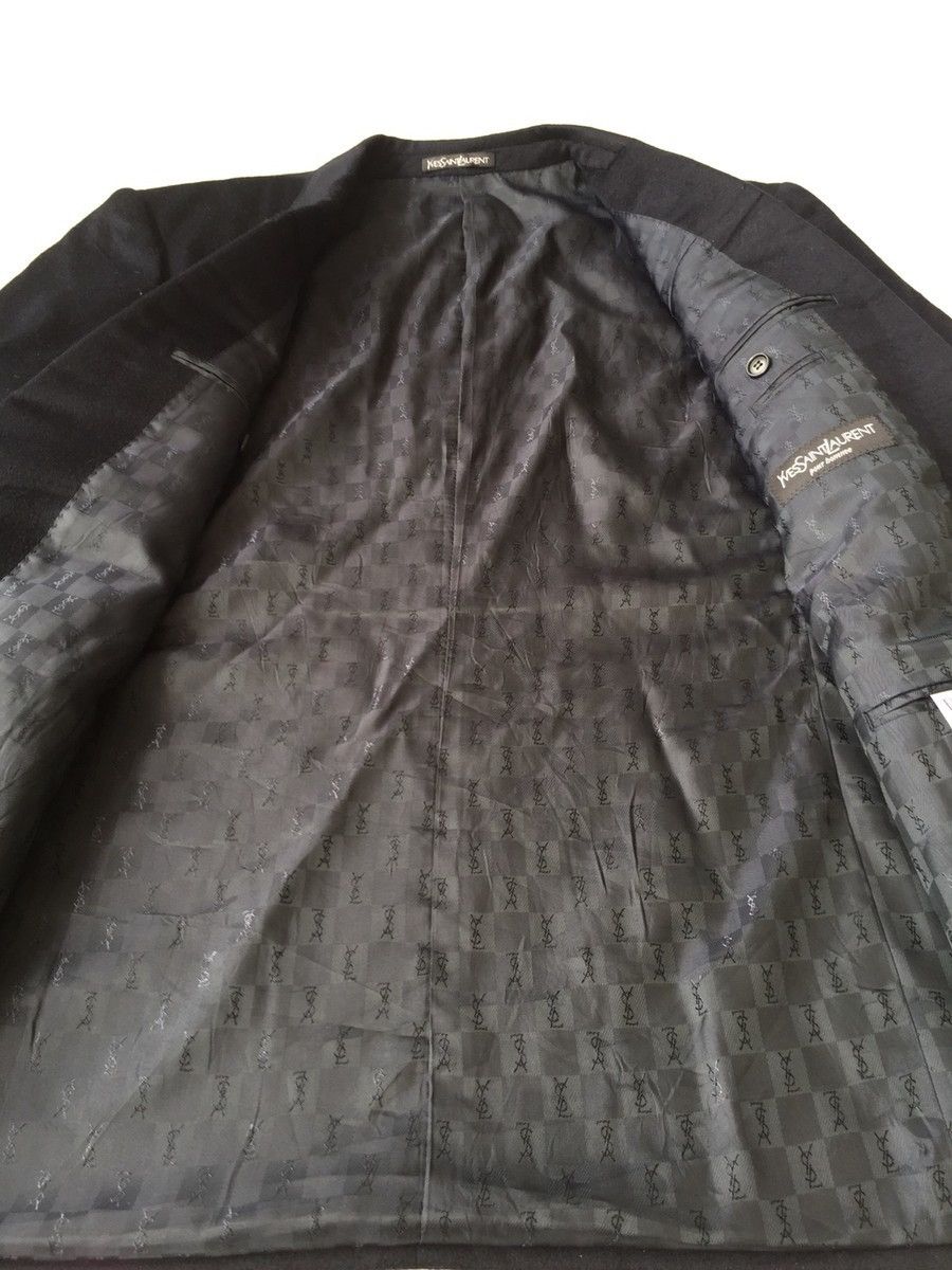 Velvet × Yves Saint Laurent Vintage YvesSaintLaurent Velvet Blazer Jacket Size 40L - 6 Thumbnail