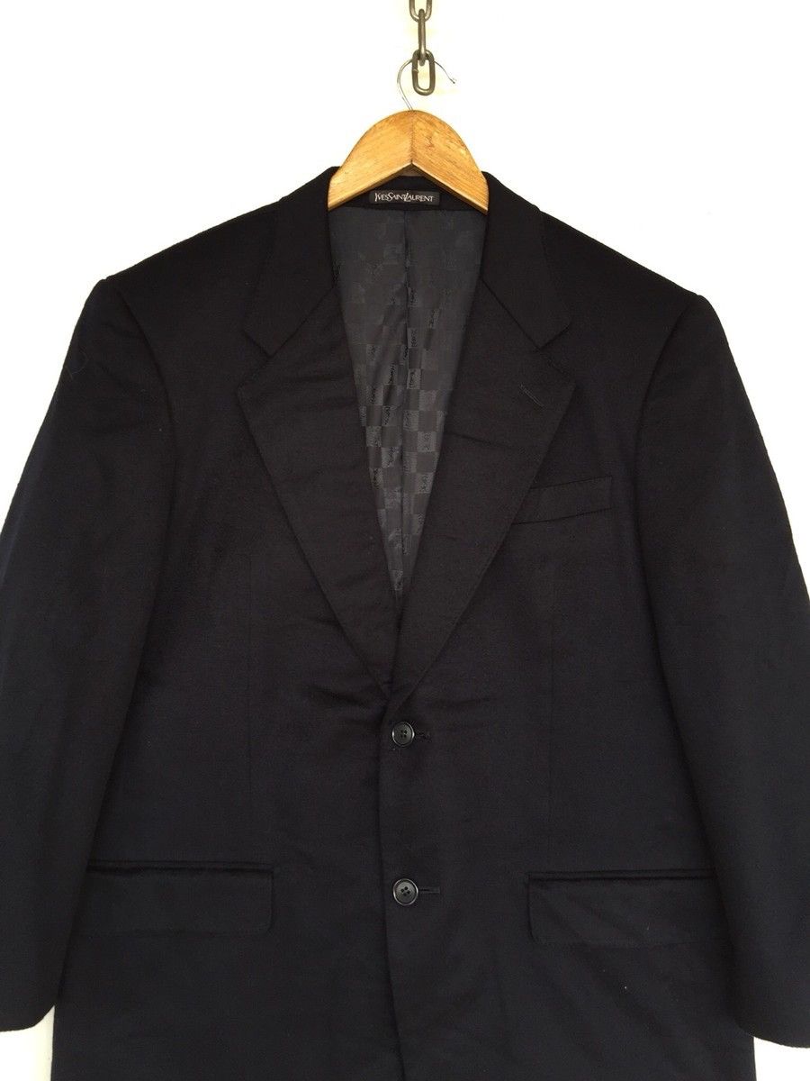 Velvet × Yves Saint Laurent Vintage YvesSaintLaurent Velvet Blazer Jacket Size 40L - 5 Thumbnail