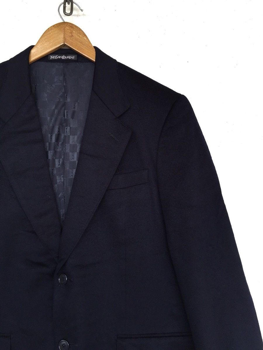 Velvet × Yves Saint Laurent Vintage YvesSaintLaurent Velvet Blazer Jacket Size 40L - 3 Thumbnail