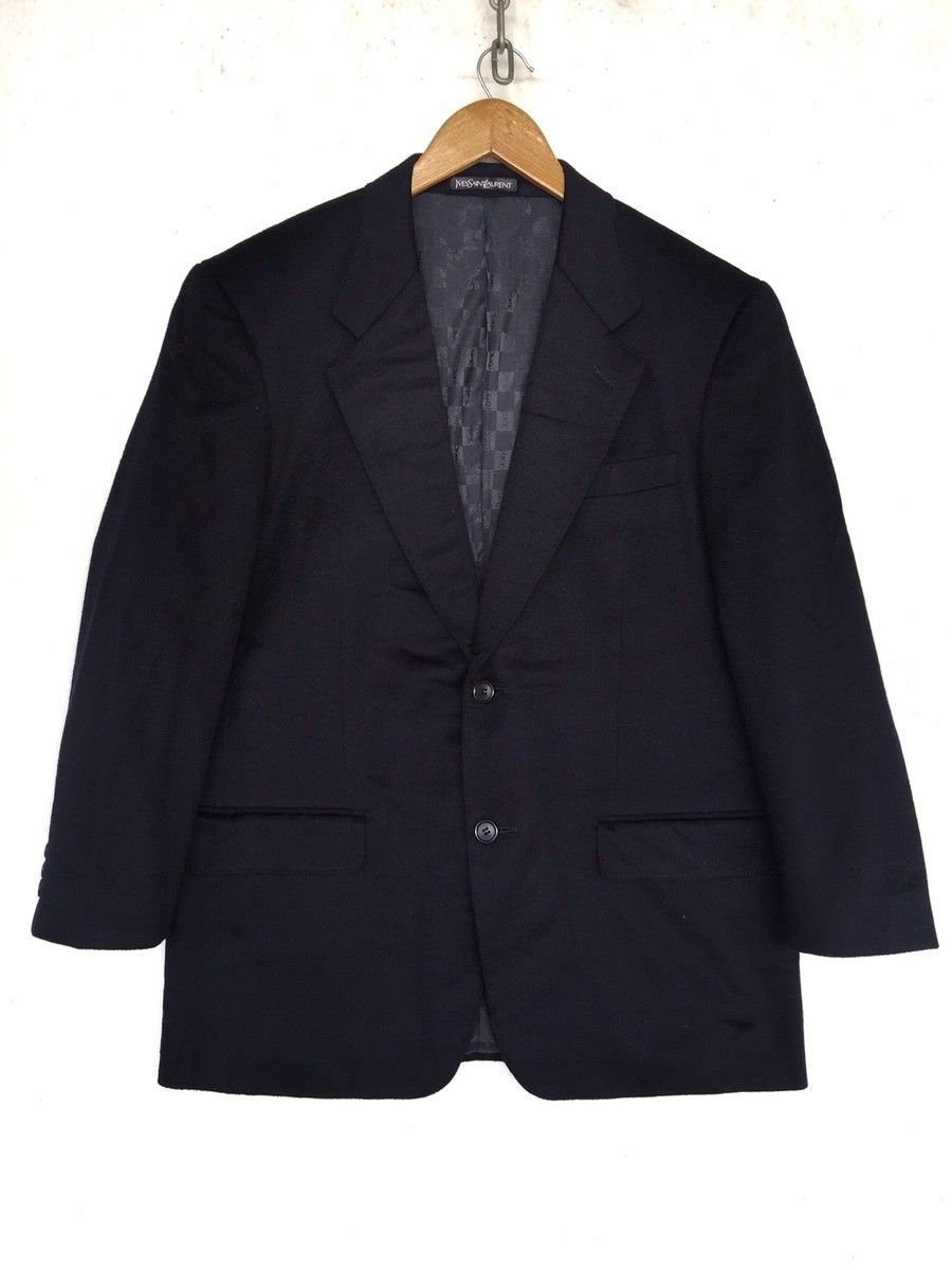 Velvet × Yves Saint Laurent Vintage YvesSaintLaurent Velvet Blazer Jacket Size 40L - 1 Thumbnail