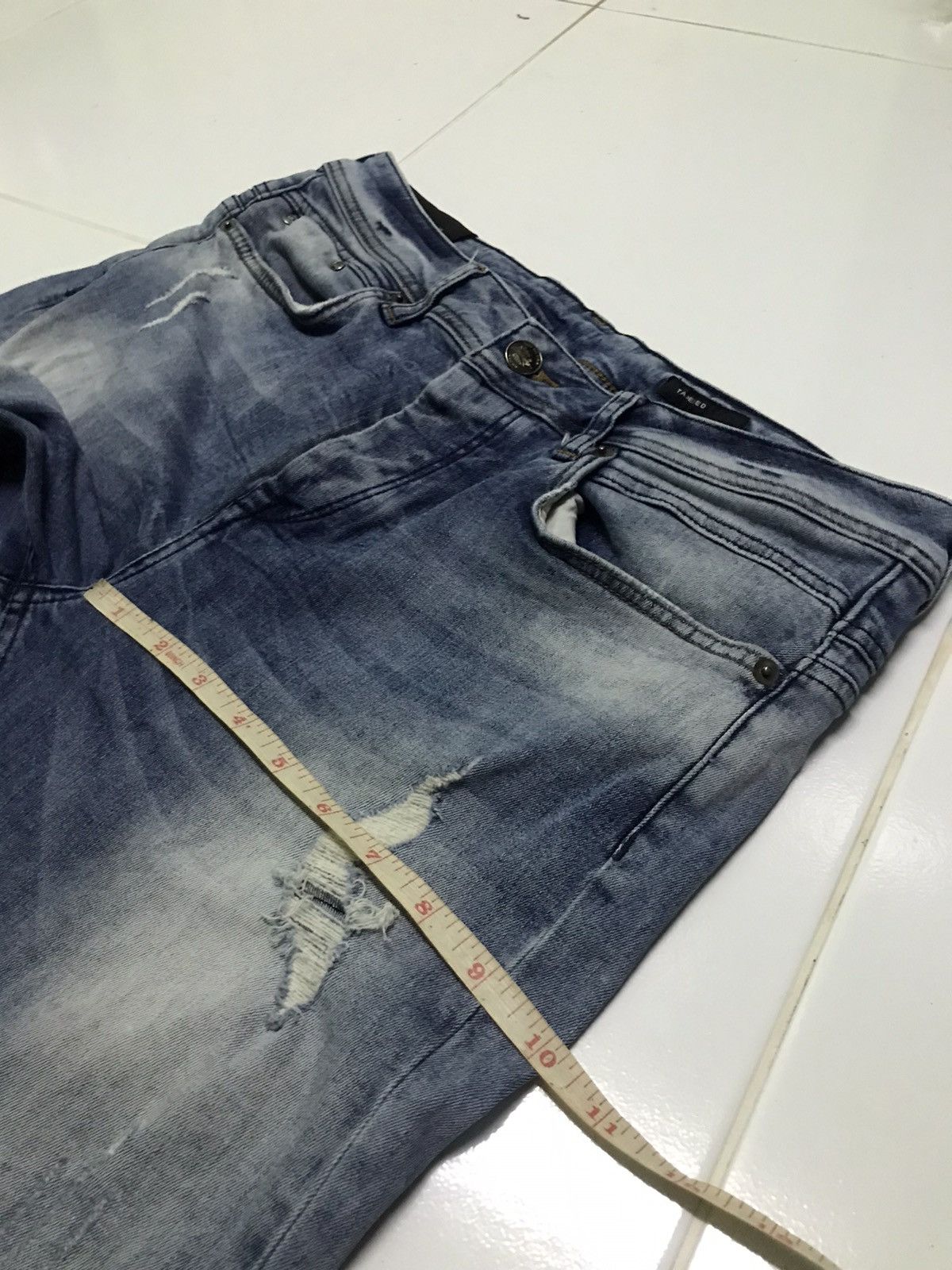 Zara Zara distressed style denim jeans Size US 32 / EU 48 - 14 Thumbnail