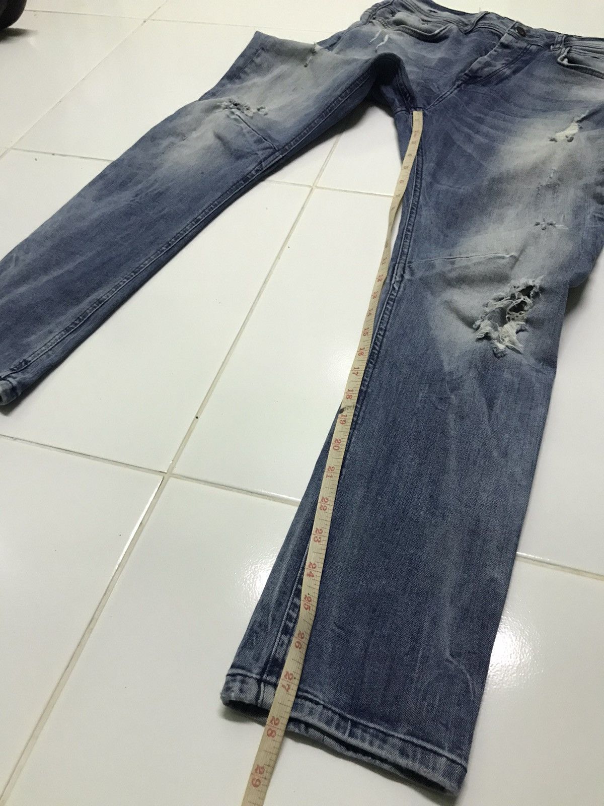 Zara Zara distressed style denim jeans Size US 32 / EU 48 - 12 Thumbnail