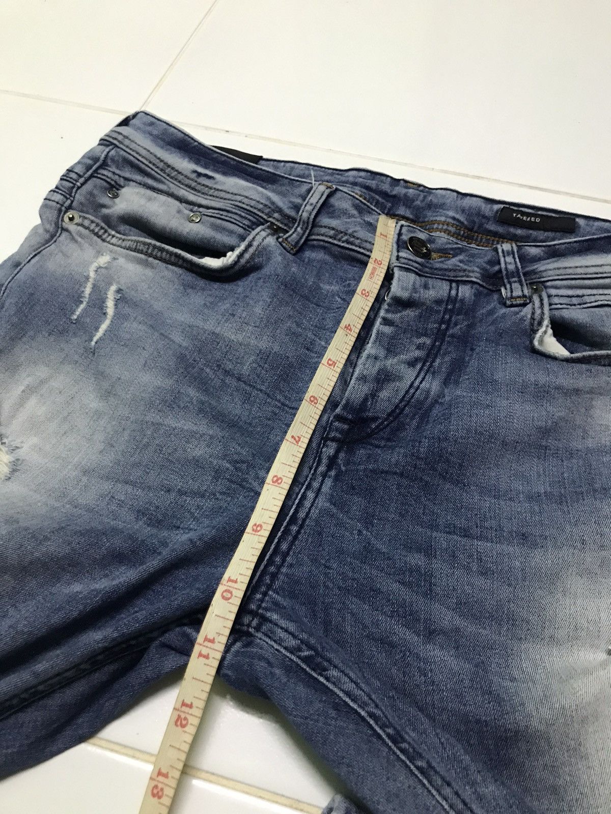 Zara Zara distressed style denim jeans Size US 32 / EU 48 - 15 Thumbnail