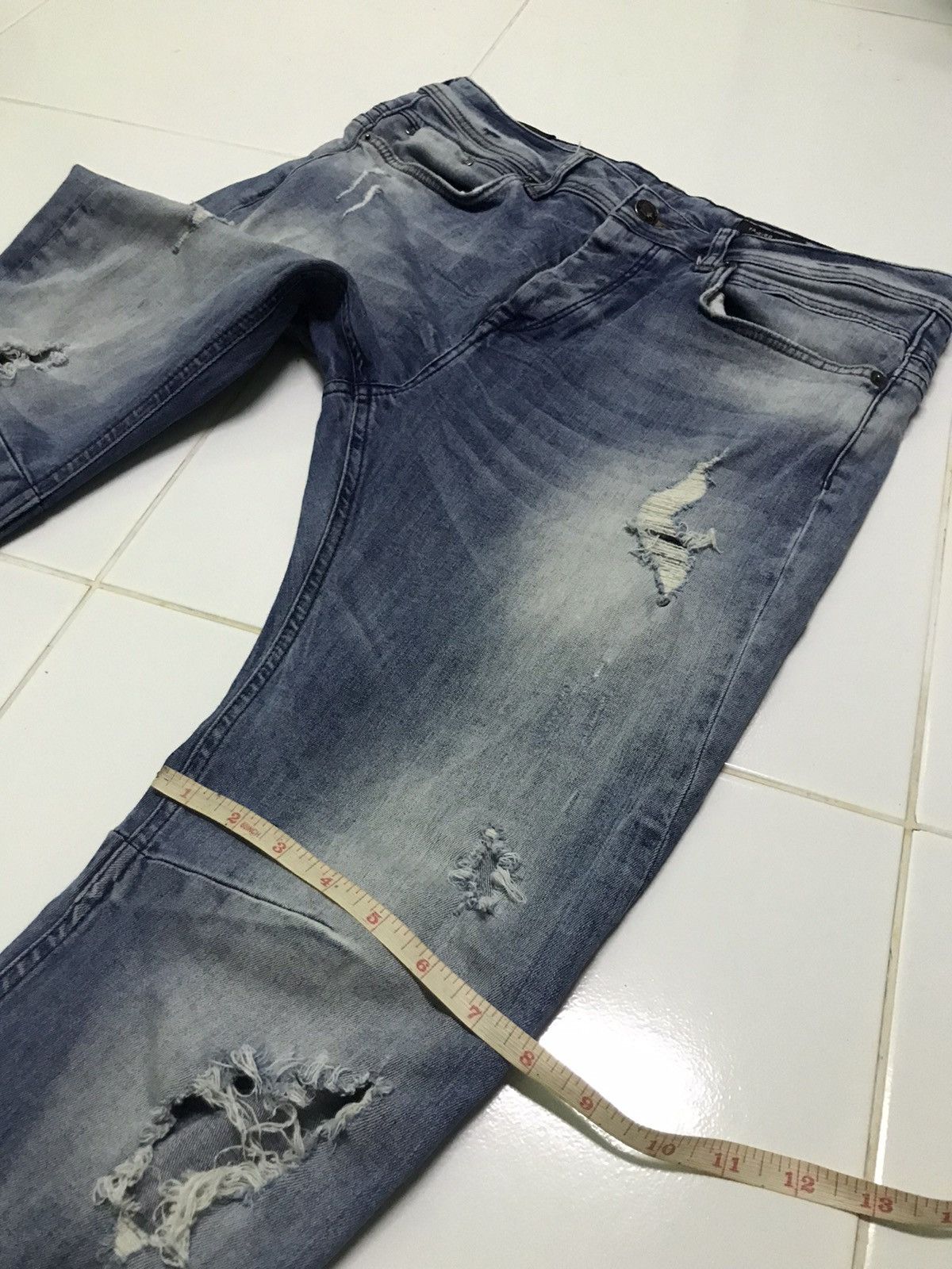 Zara Zara distressed style denim jeans Size US 32 / EU 48 - 13 Thumbnail